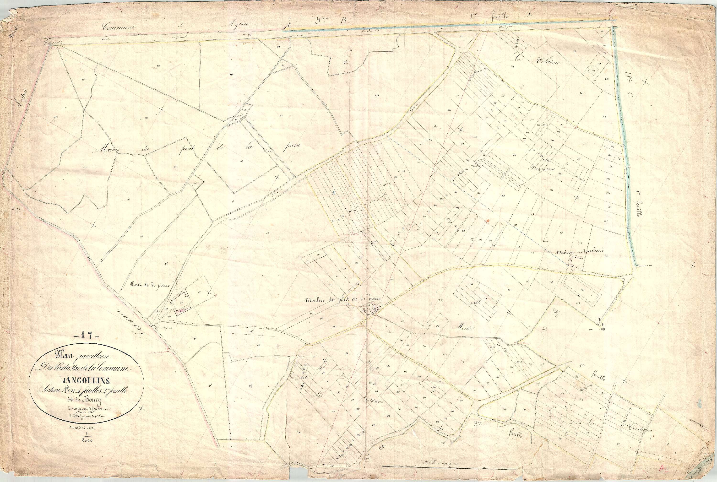 Angoulins - Section A2 dite du Bourg.