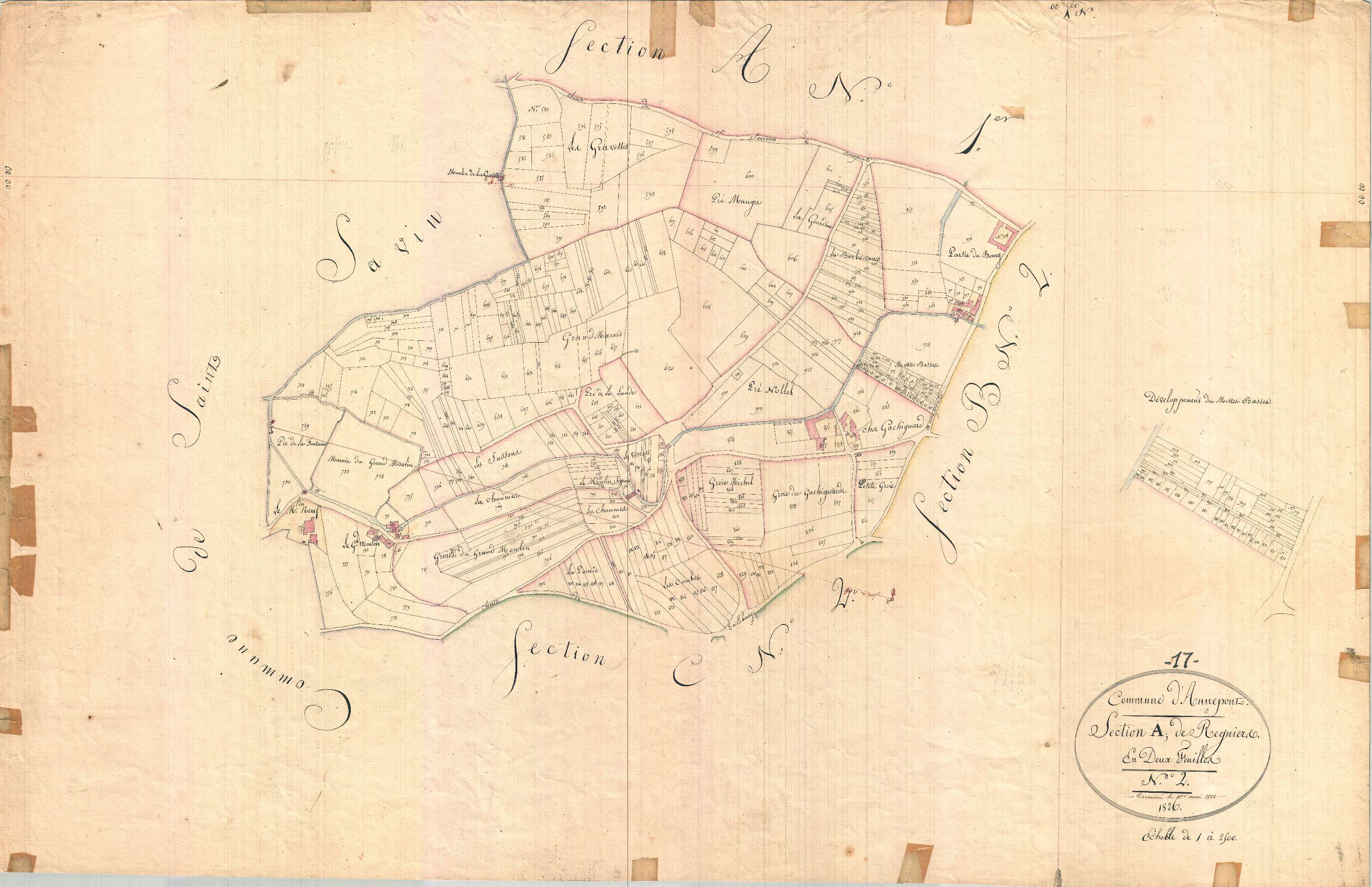 Annepont - Section A2 dite des Régniers.