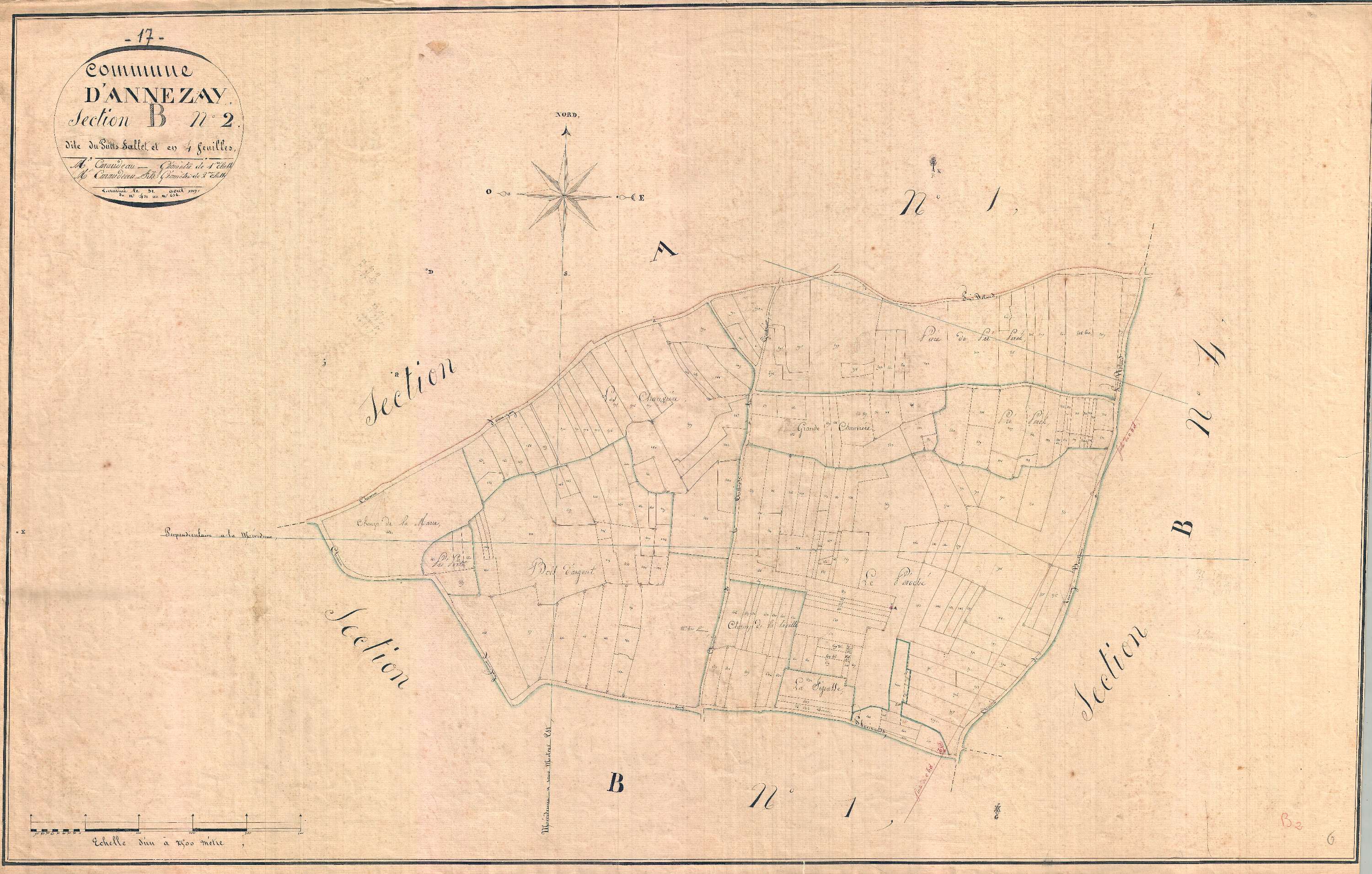 Annezay - Section B2 dite du Puits Sablet.