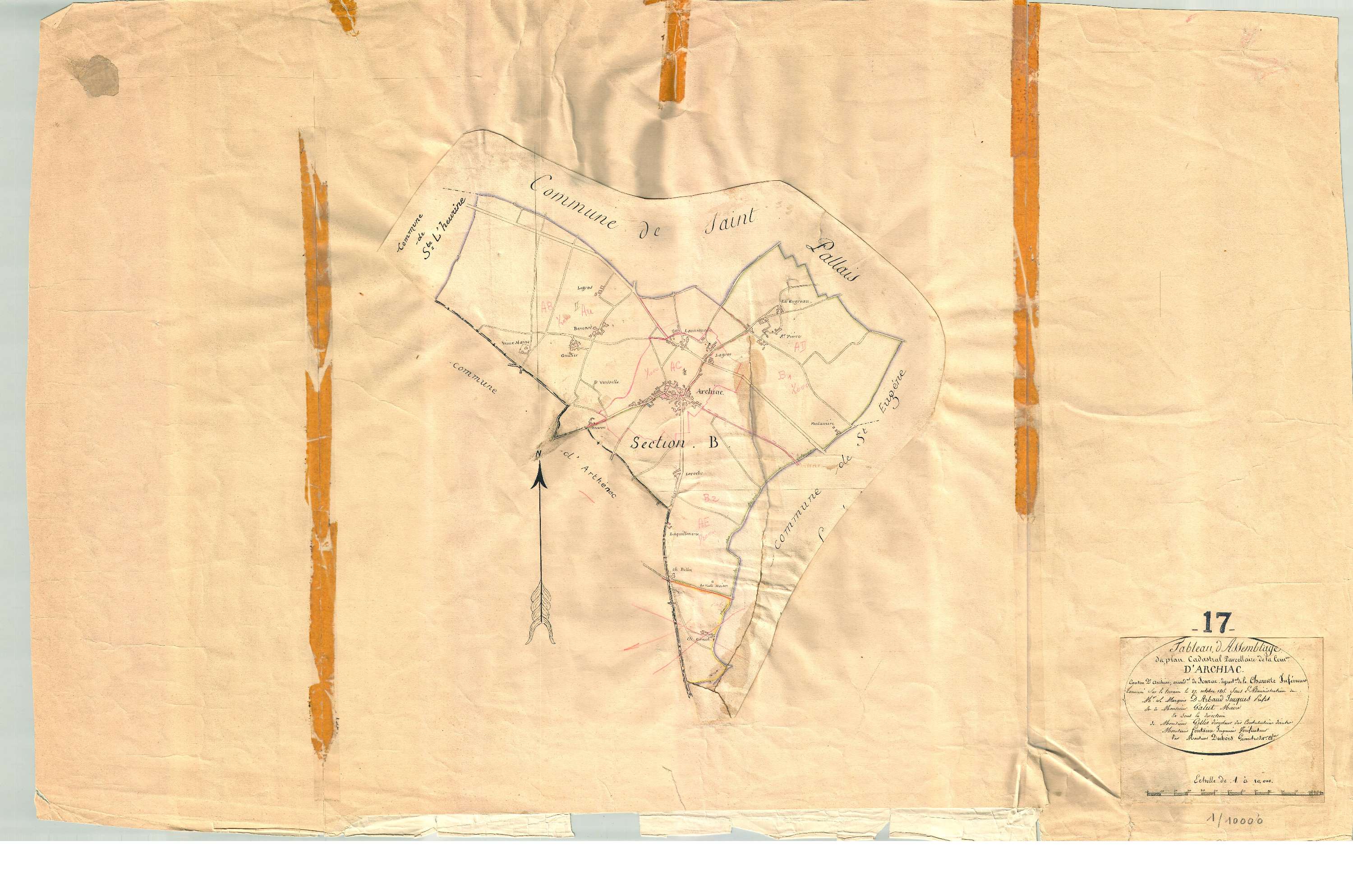 Archiac - Tableau d'assemblage.