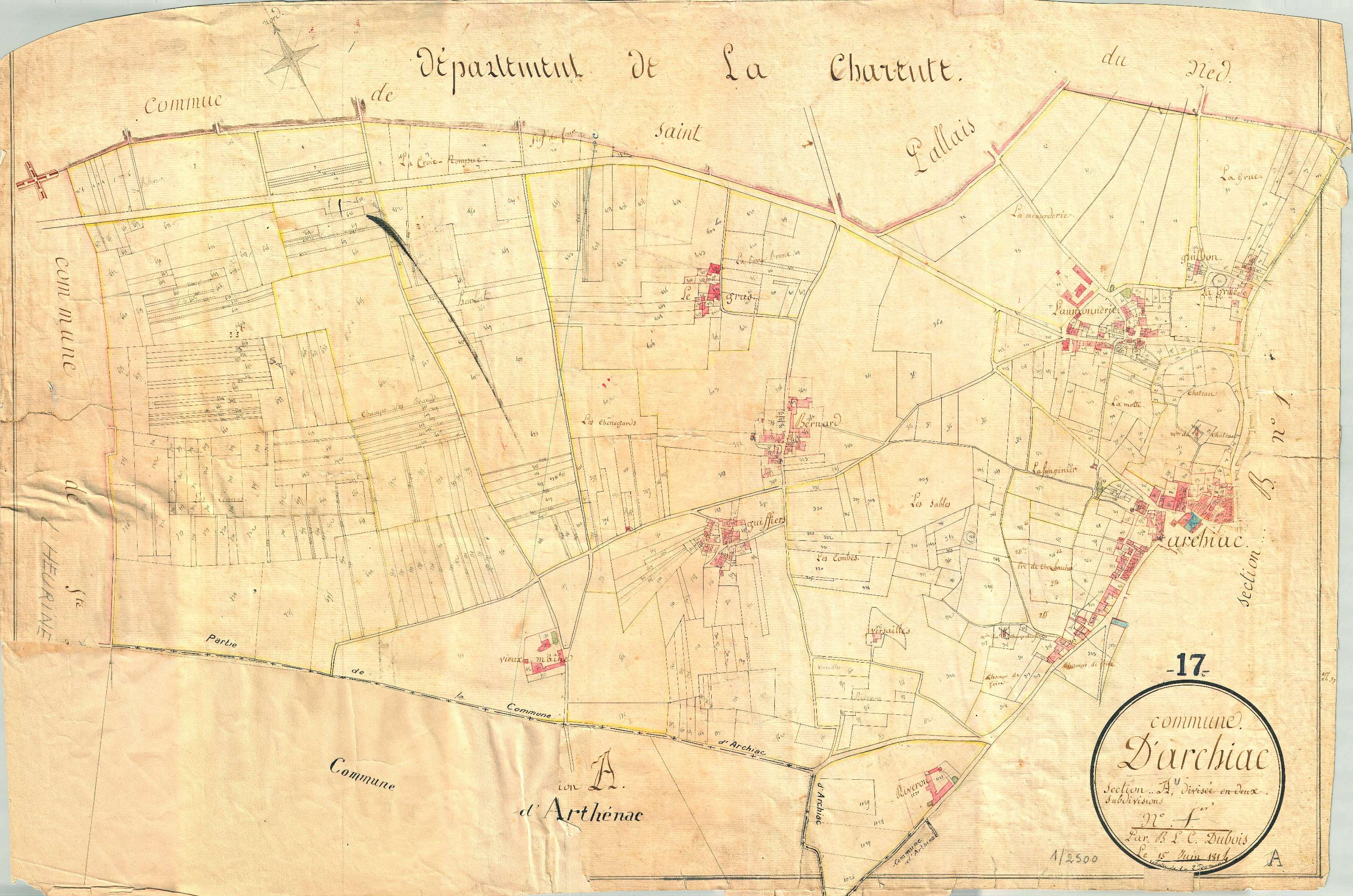 Archiac - Section A (sans nom).