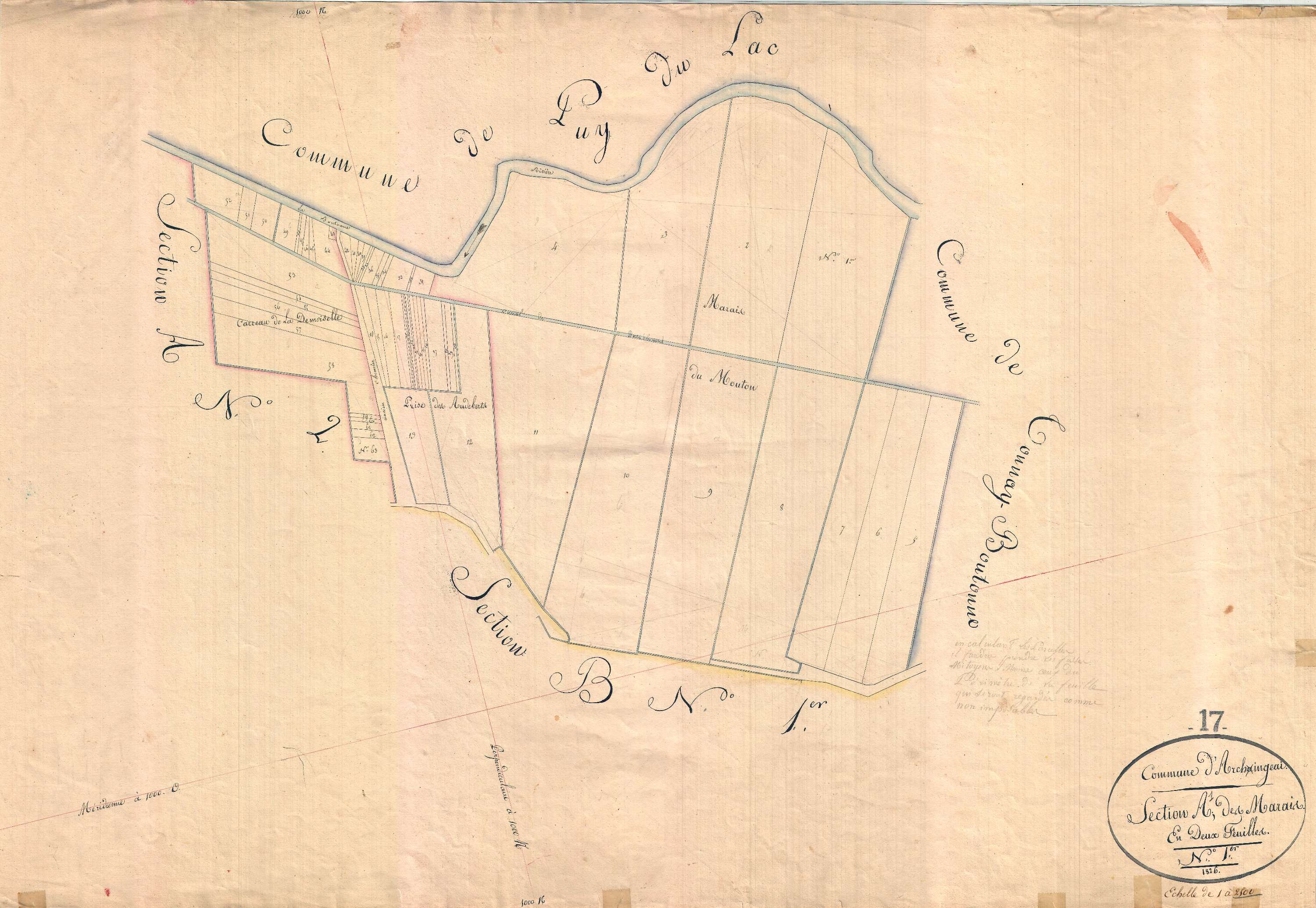 Archingeay - Section A1 dite des Marais.