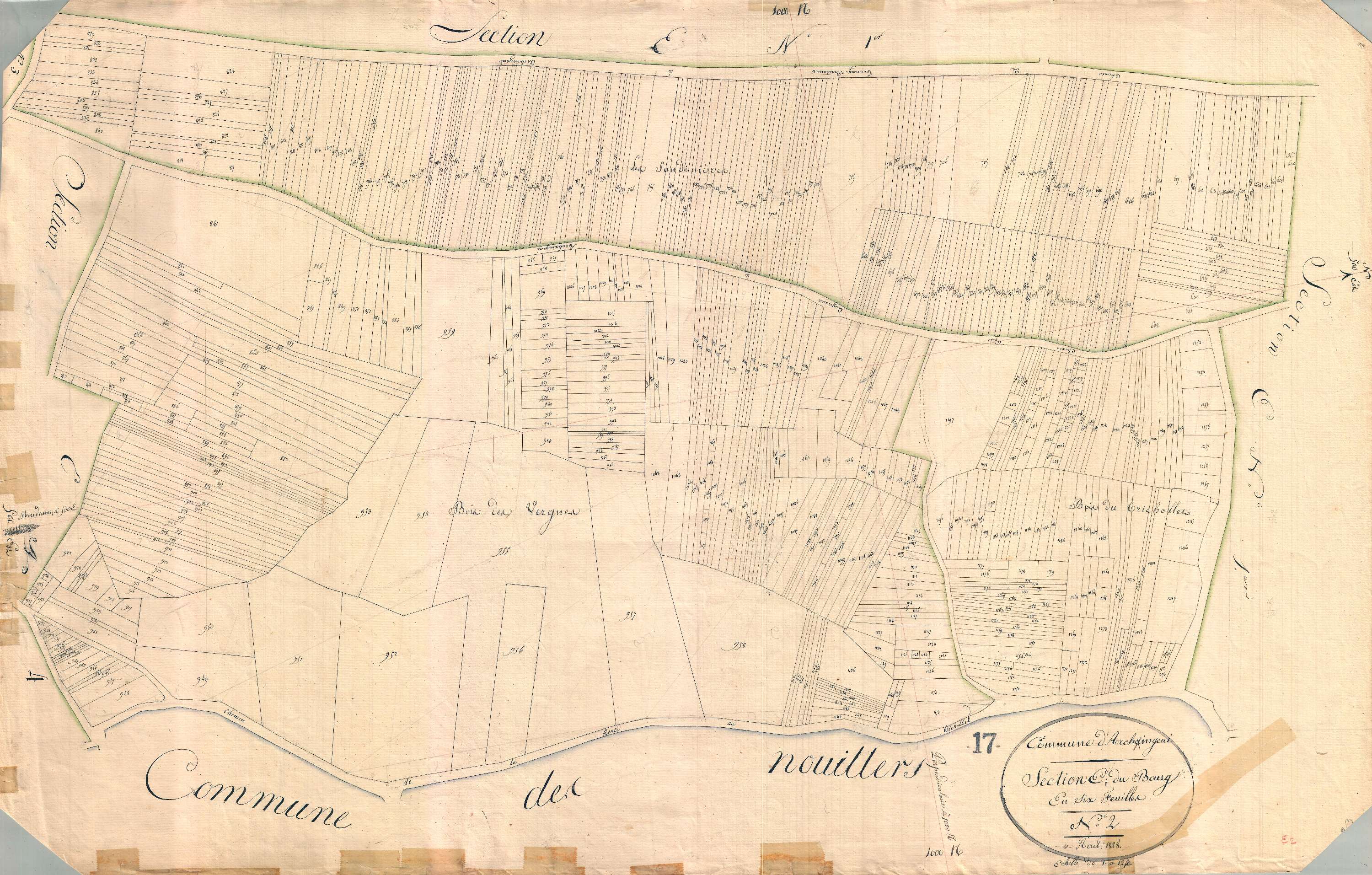 Archingeay - Section E2 dite du Bourg.