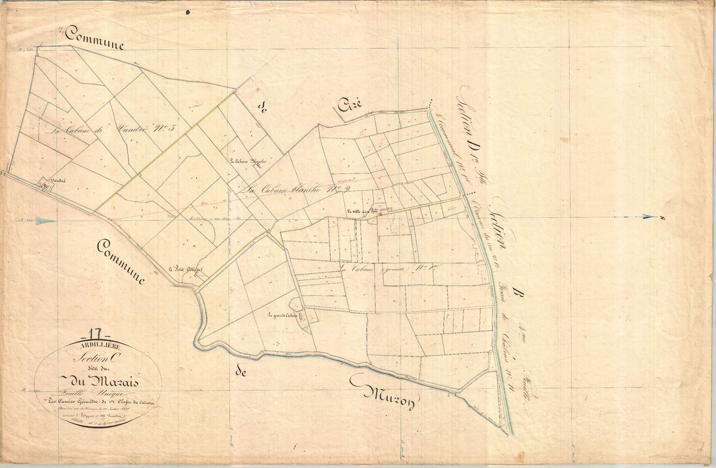 Ardillières - Section C dite du Marais.
