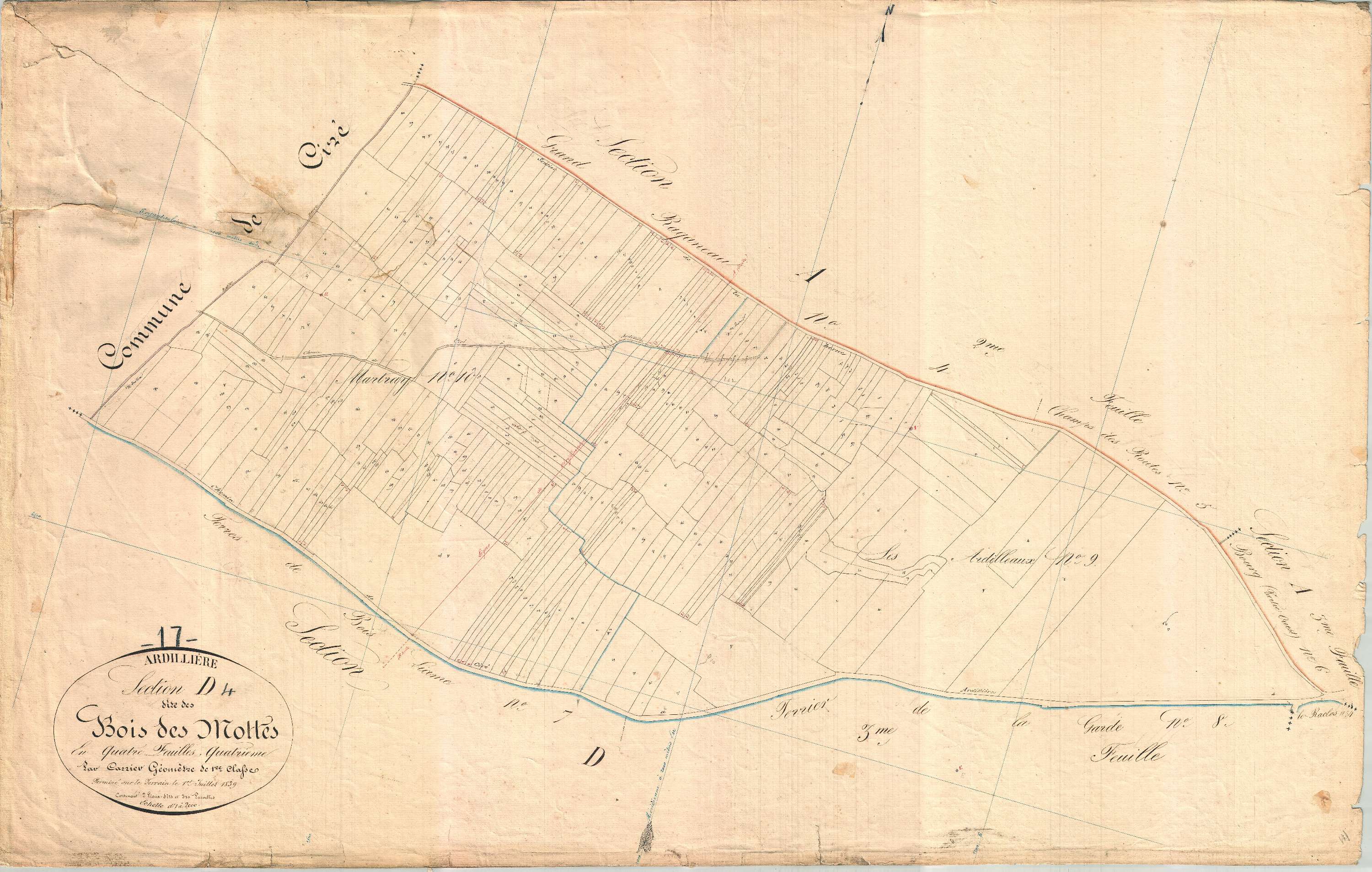 Ardillières - Section D4 dite du Bois des Mottes.