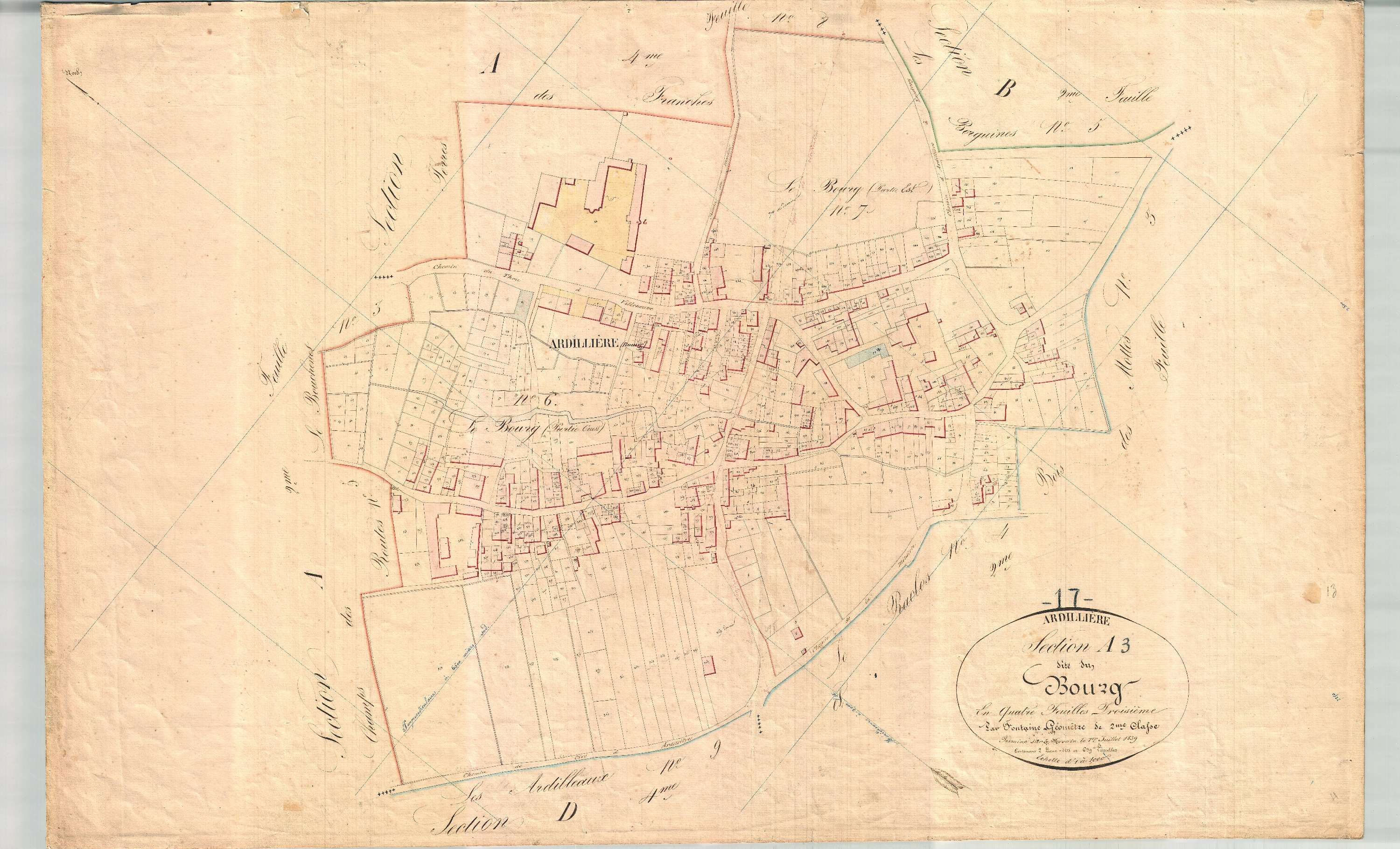 Ardillières - Section A3 dite du Bourg.
