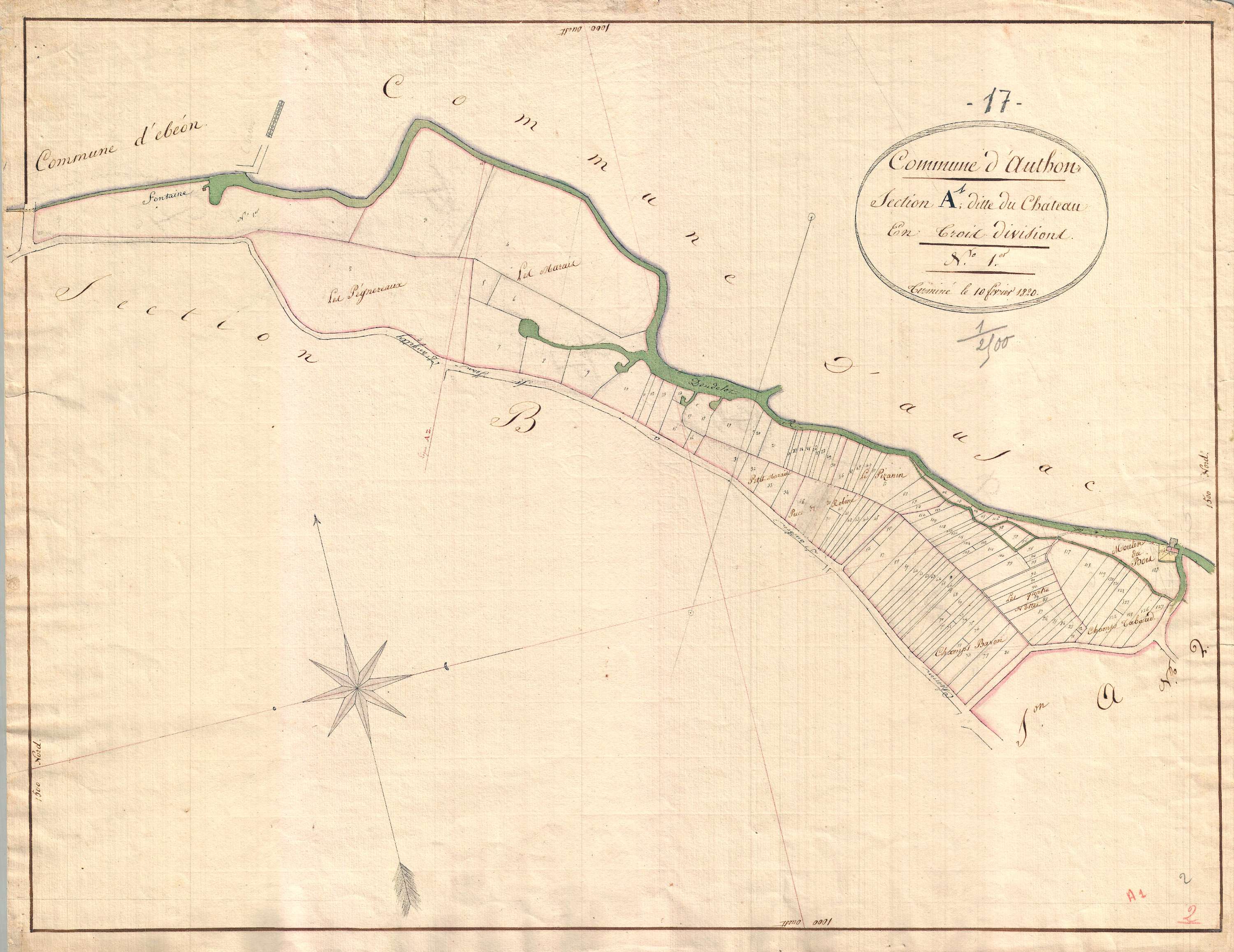 Authon-Ébéon - Section A1 dite du Château.