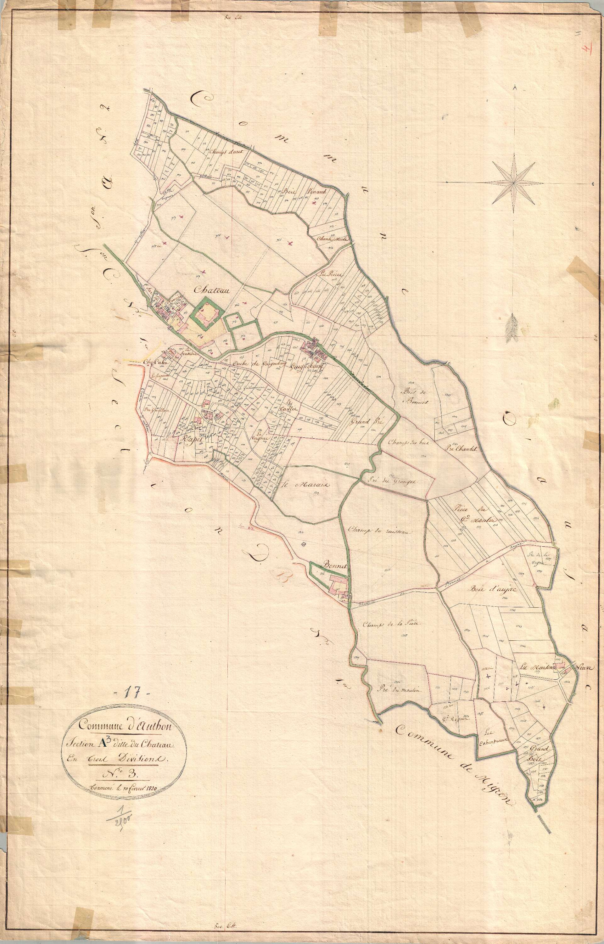 Authon-Ébéon - Section A3 dite du Château.
