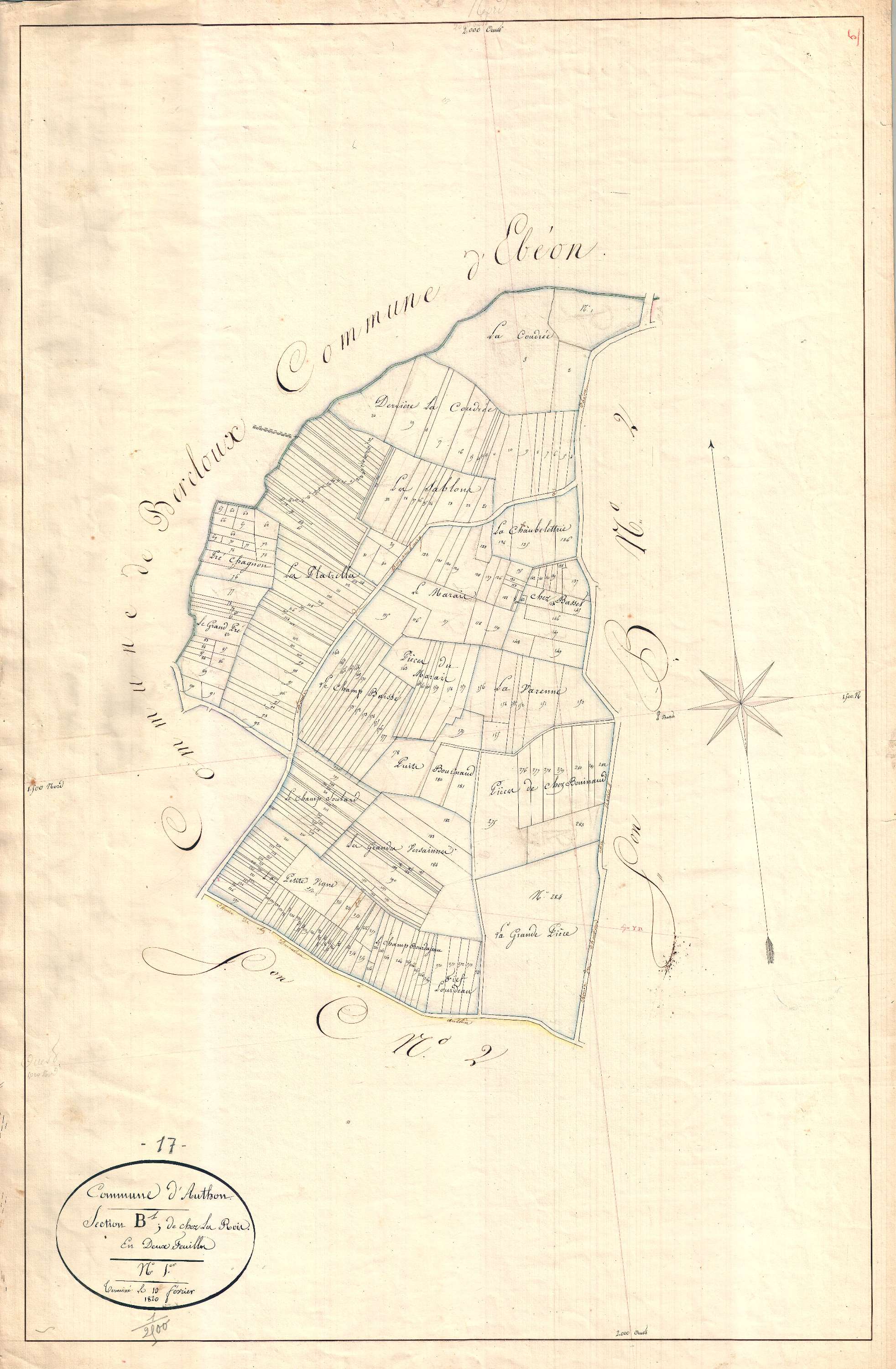 Authon-Ébéon - Section B1 dite de chez les Rois.