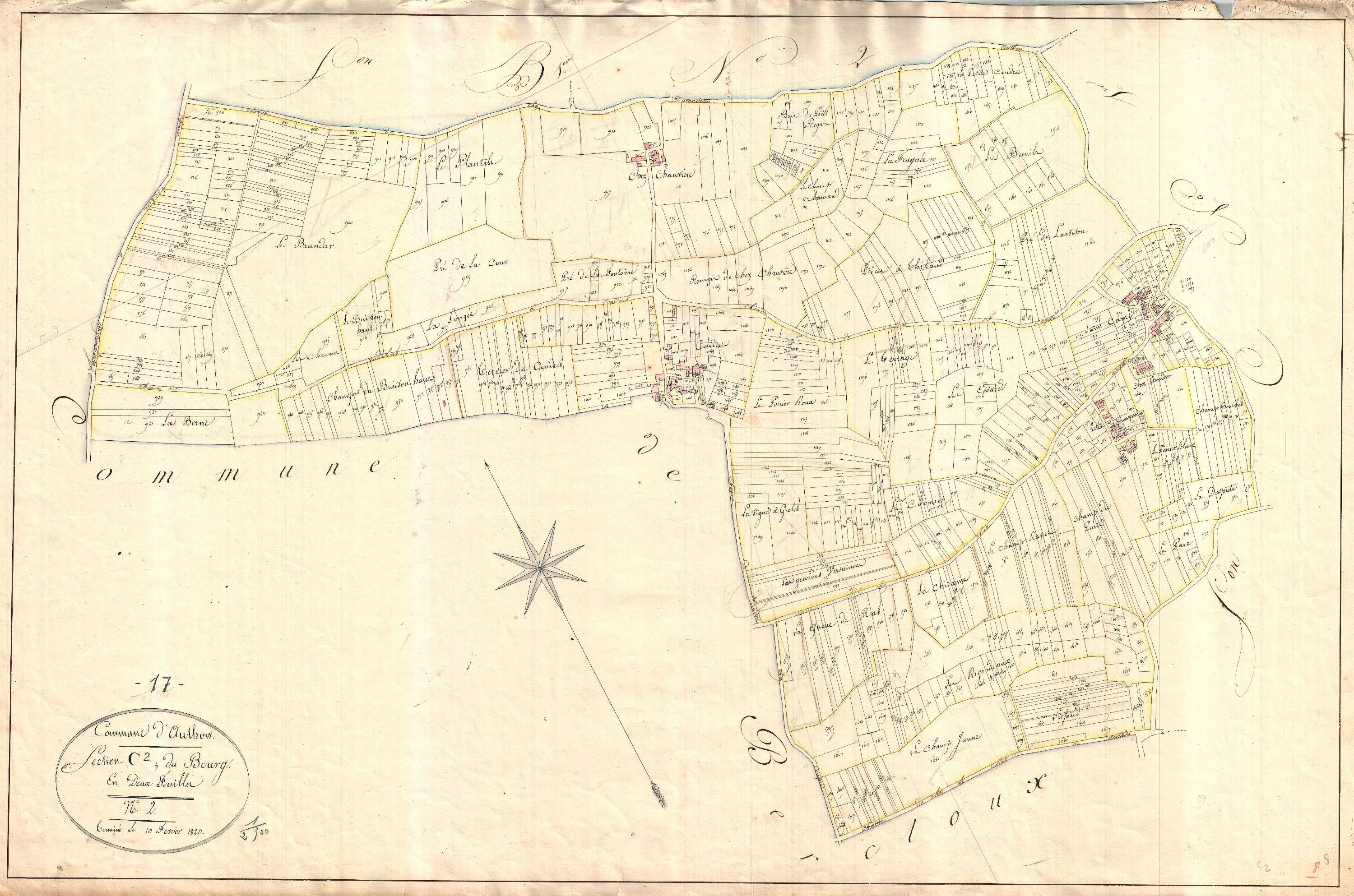 Authon-Ébéon - Section C2 dite du Bourg.
