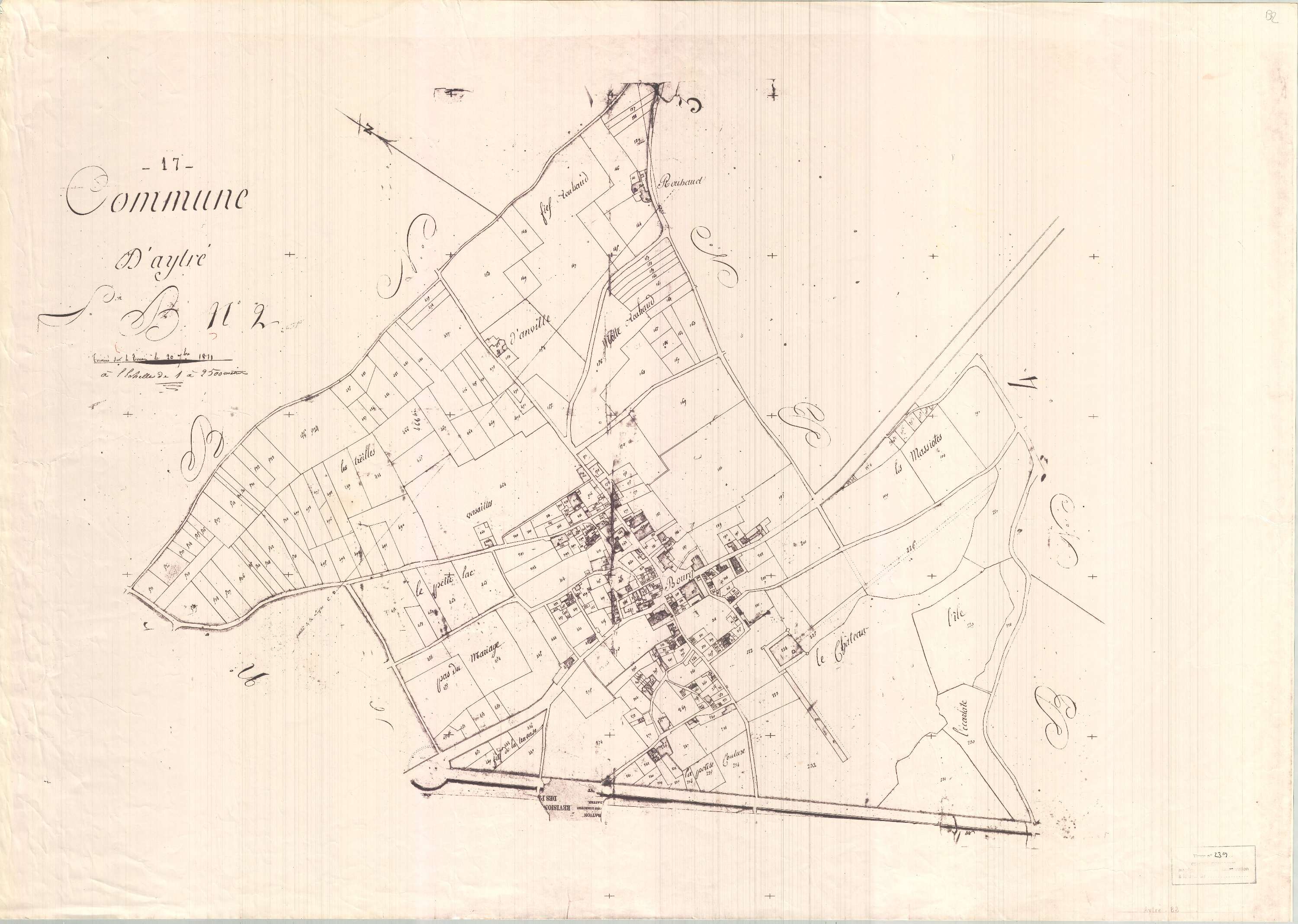 Aytré - Section B2 (sans nom). [document en état médiocre]