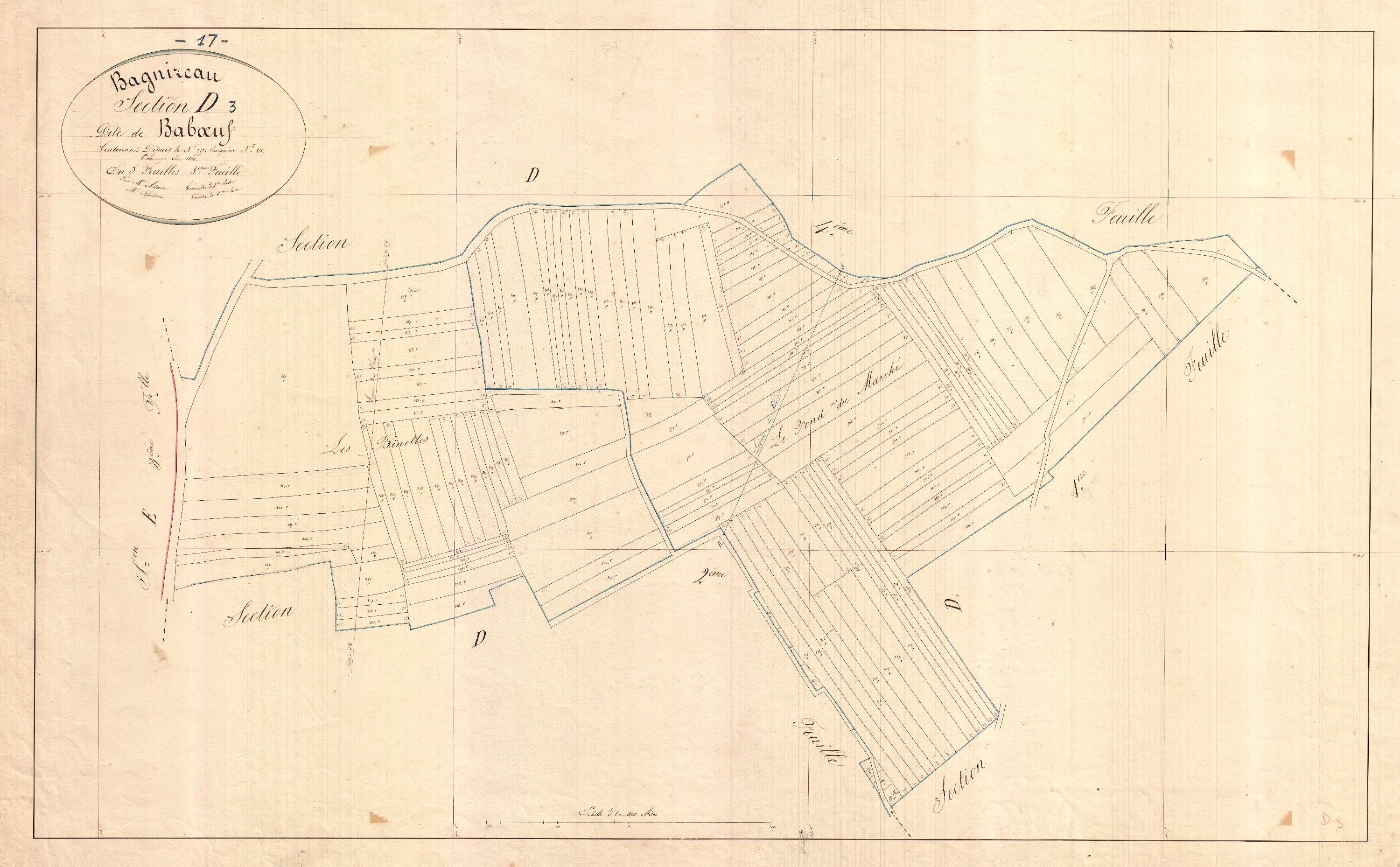 Bagnizeau - Section D3 dite de Baboeuf.