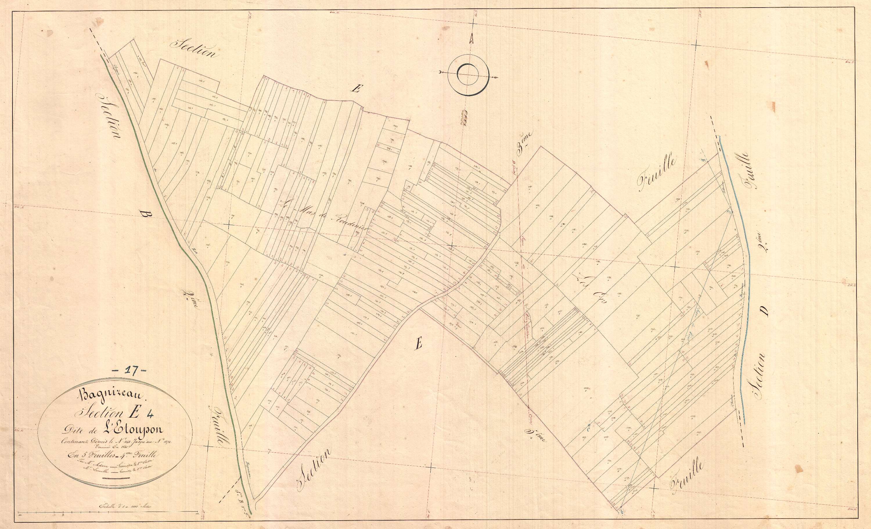 Bagnizeau - Section E4 dite de l'Etoupon.