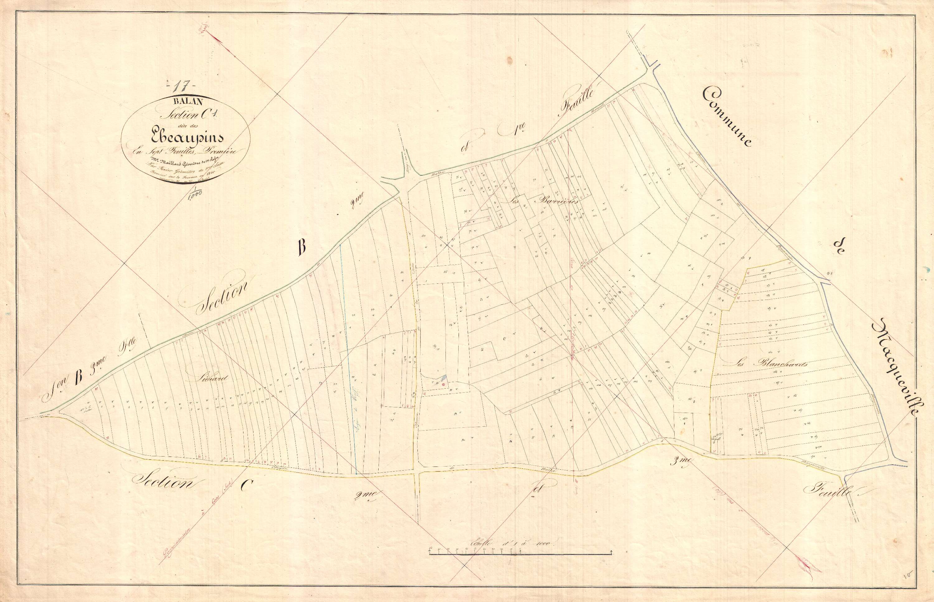 Ballans - Section C1 dite des Ebaupins.