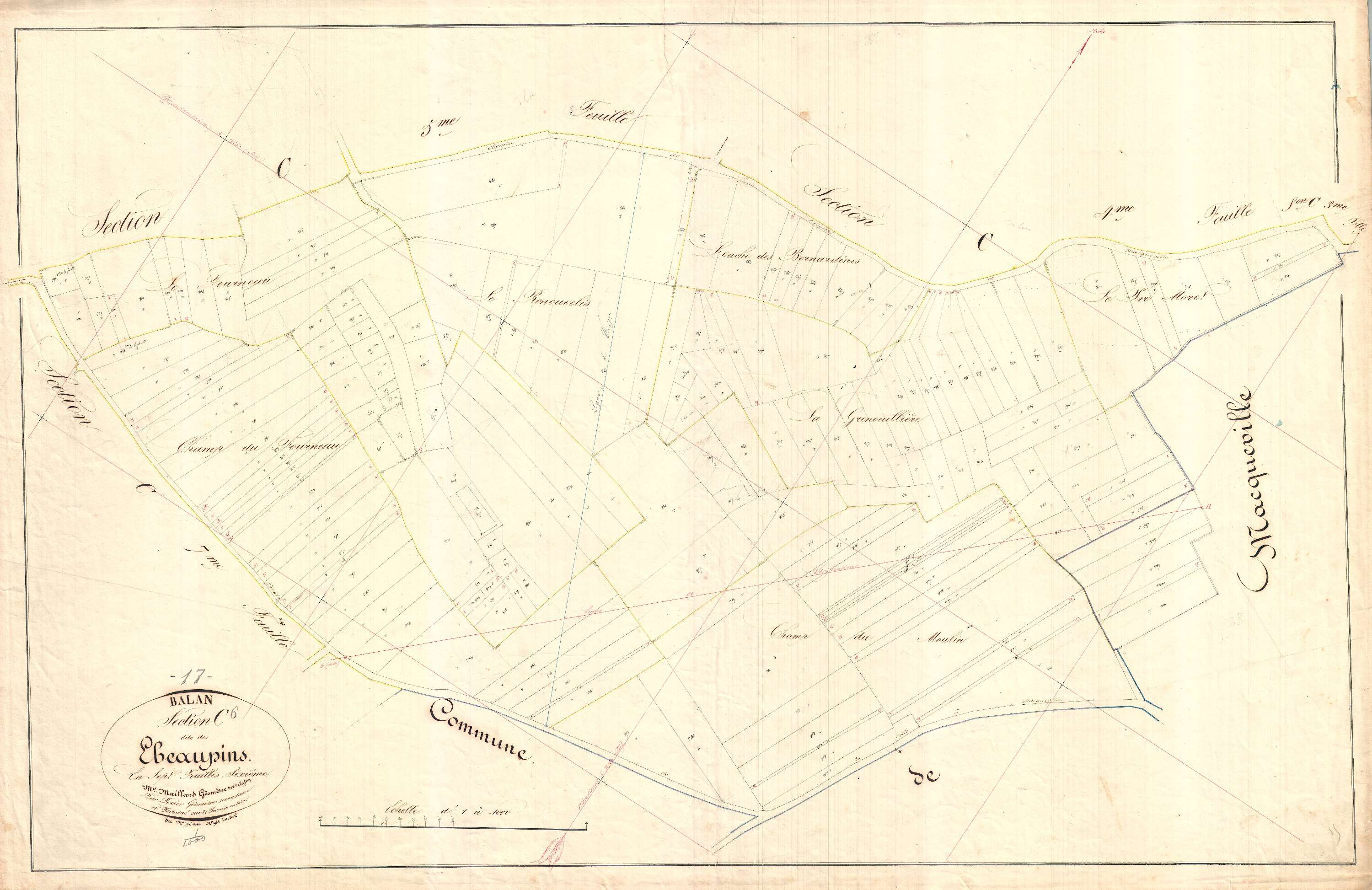 Ballans - Section C6 dite des Ebaupins.