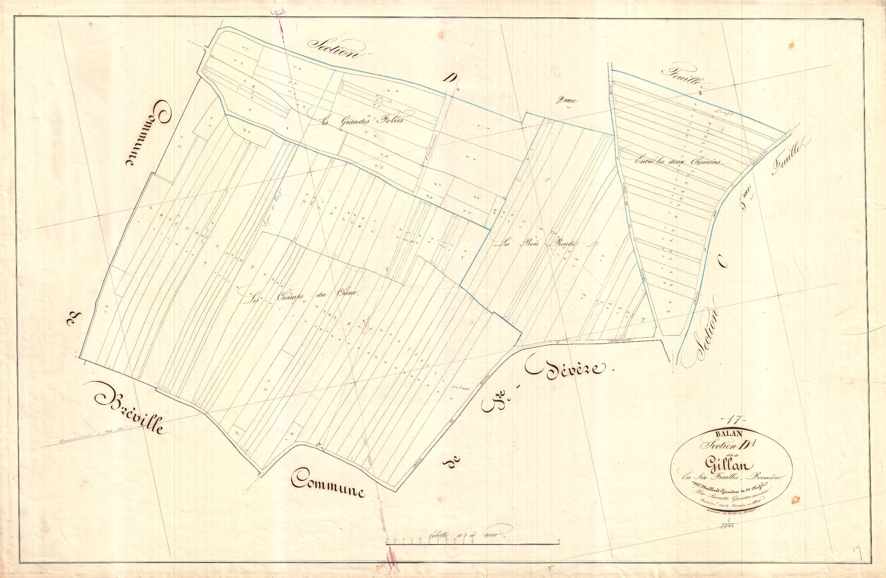 Ballans - Section D1 dite de Gillan.