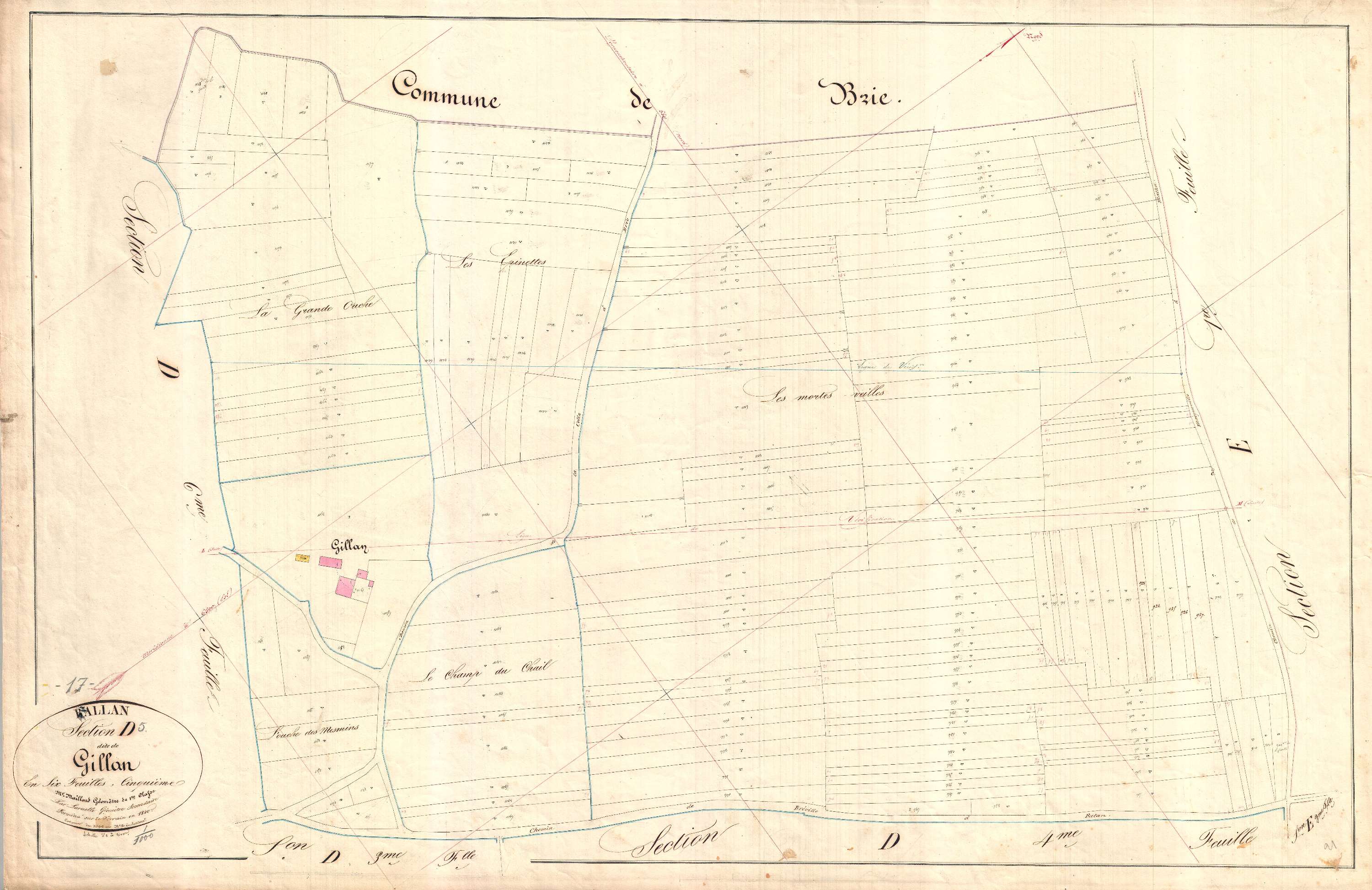 Ballans - Section D5 dite de Gillan.