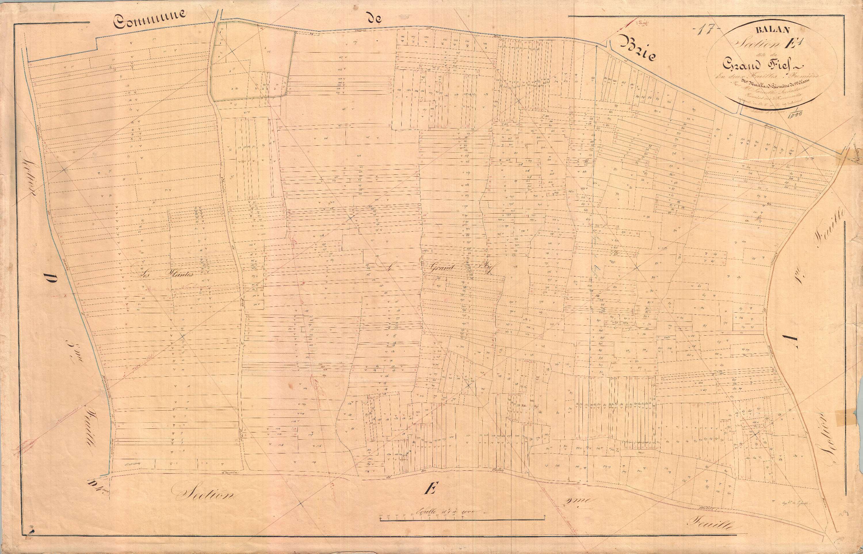 Ballans - Section E1 dite du grand Fief.