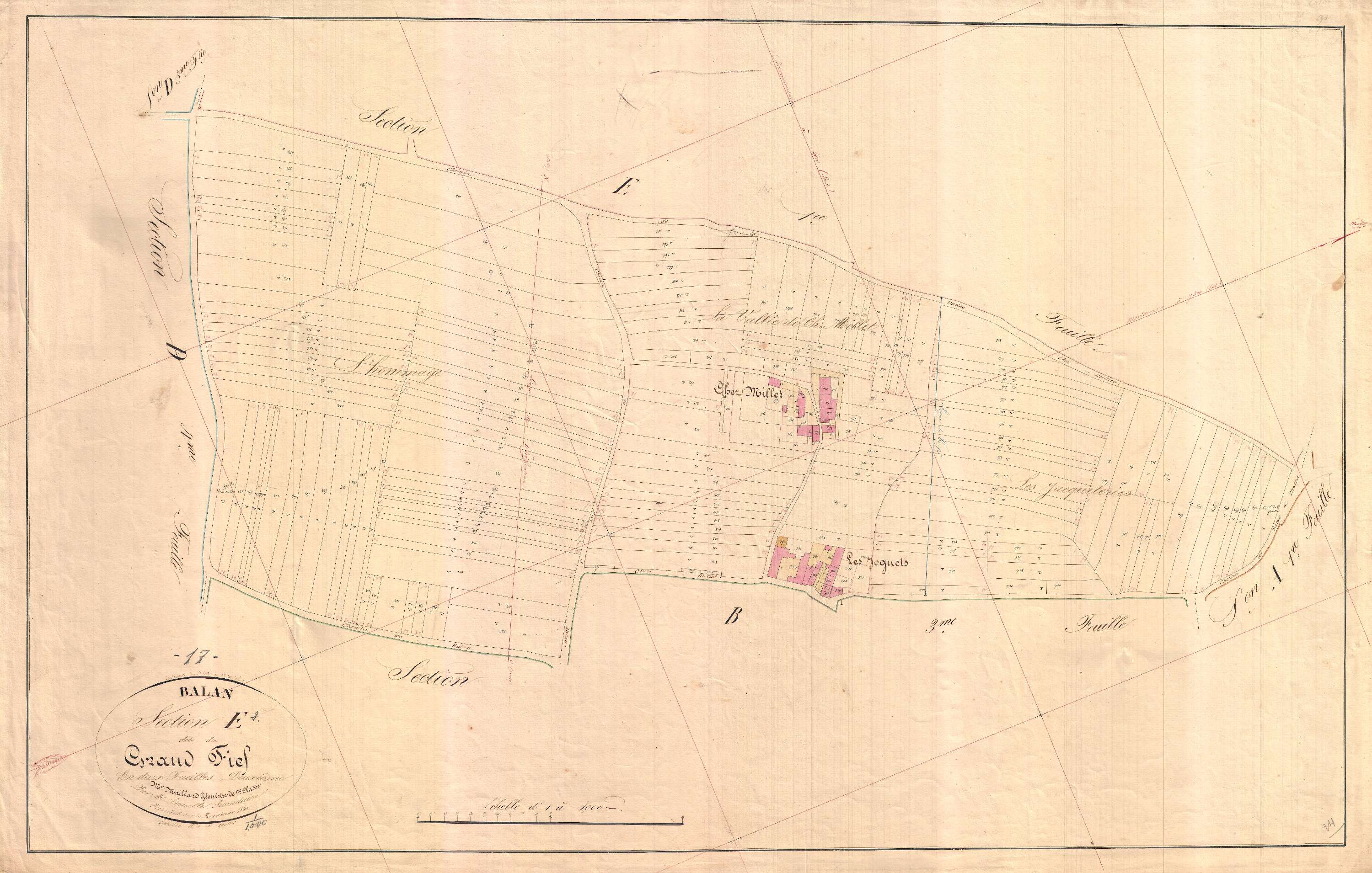 Ballans - Section E2 dite du grand Fief.