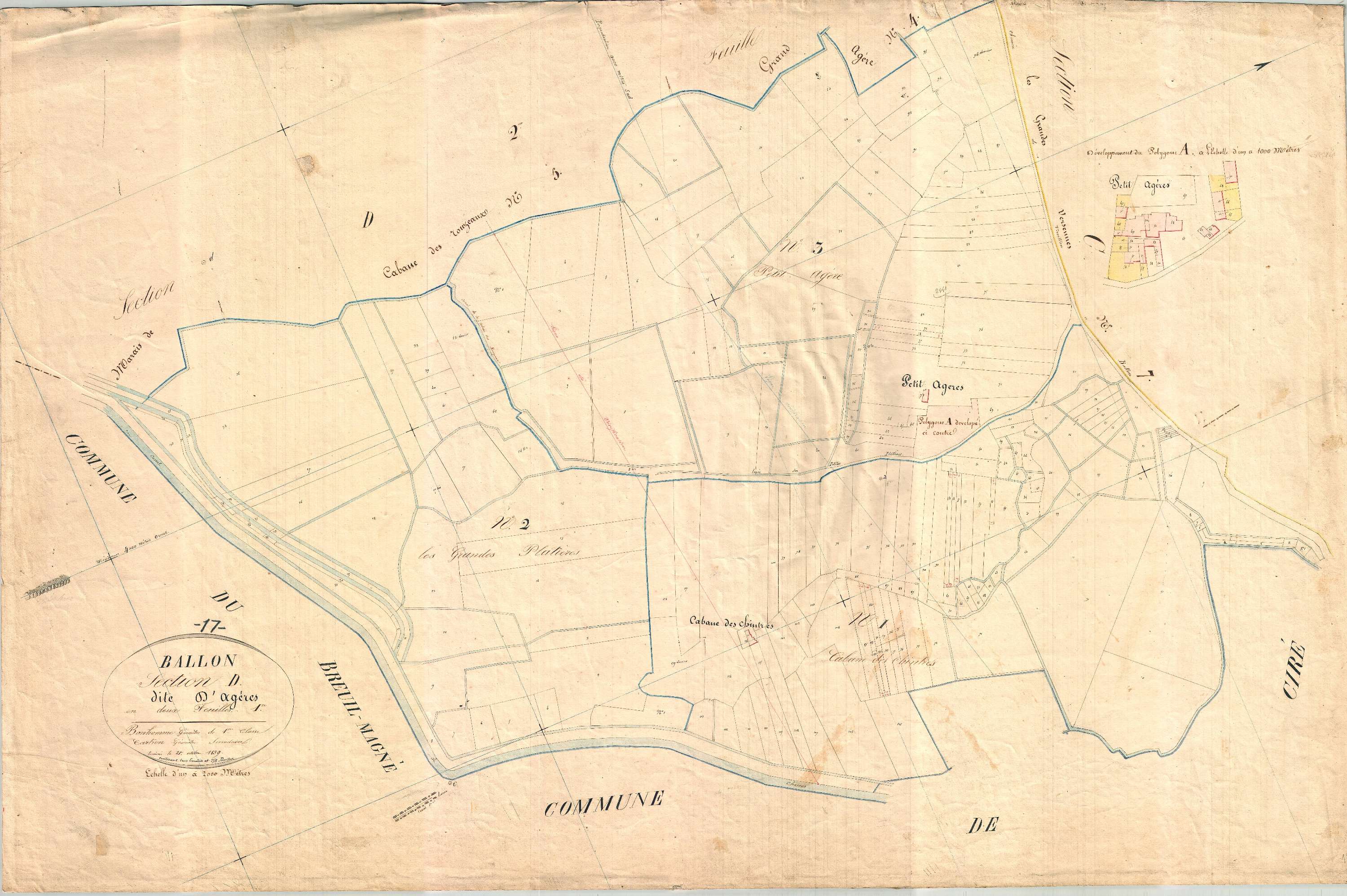Ballon - Section D1 dite d'Agères.