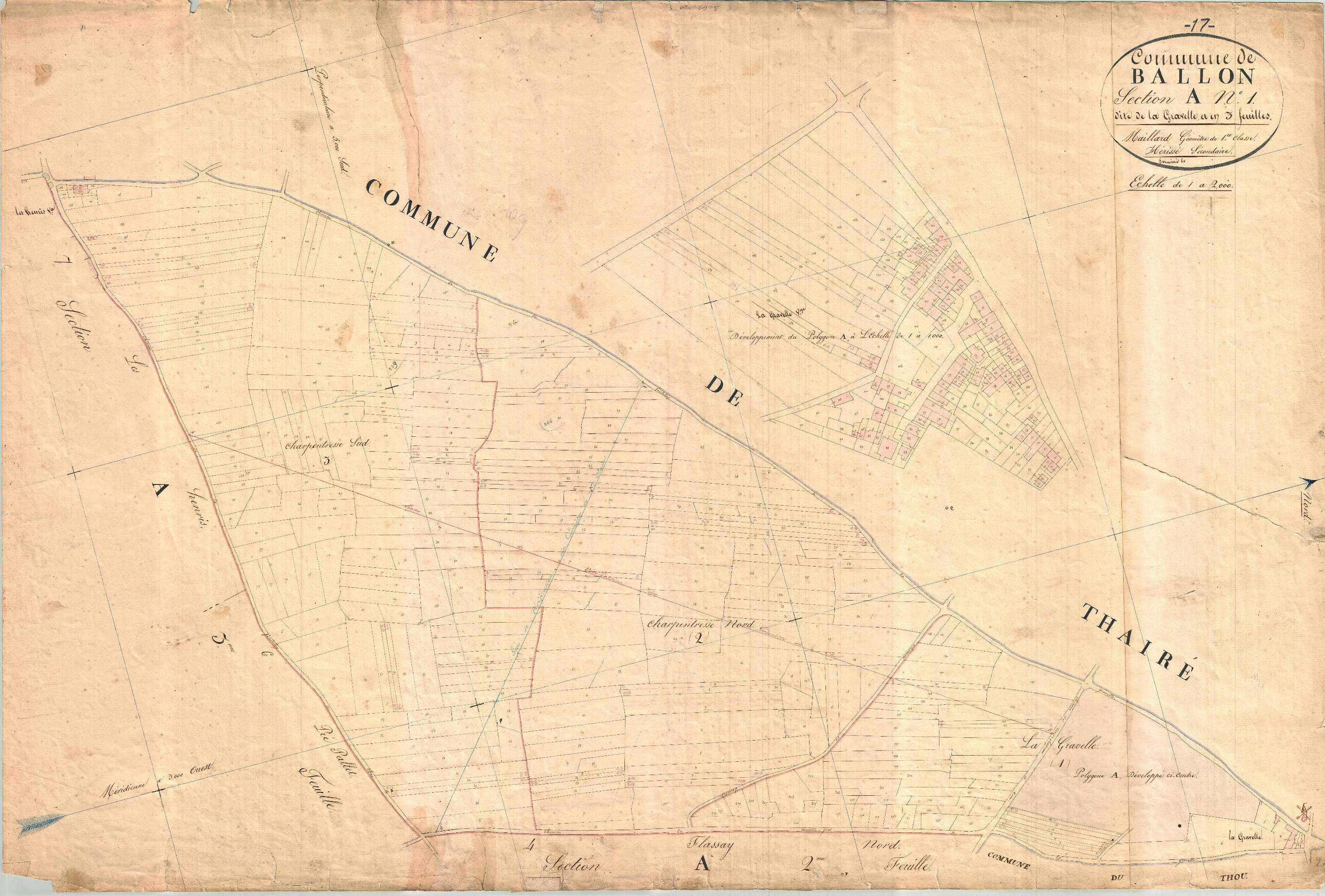 Ballon - Section A1 dite de la Gravelle.