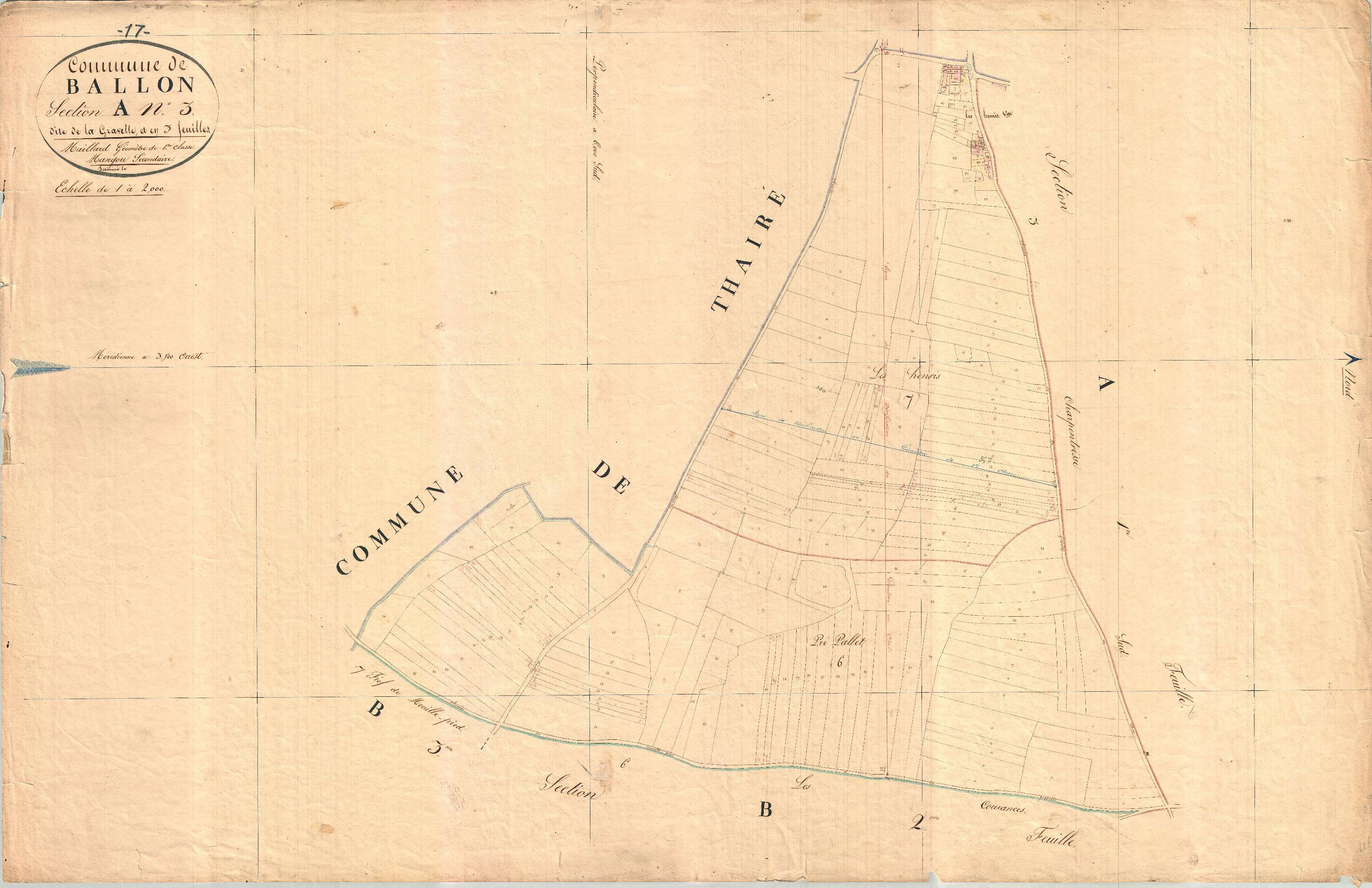 Ballon - Section A3 dite de la Gravelle.