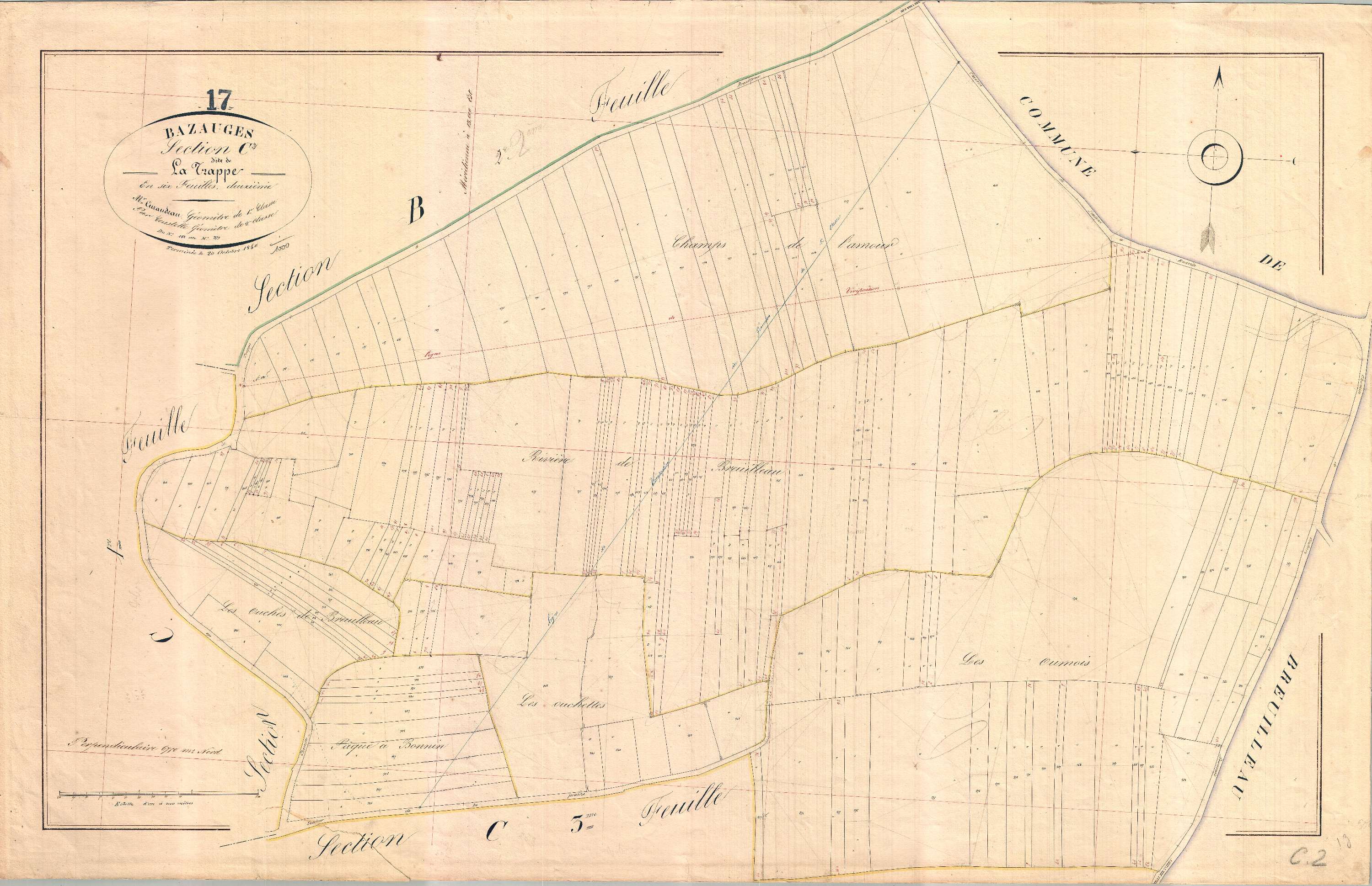 Bazauges - Section C2 dite de la Trappe.