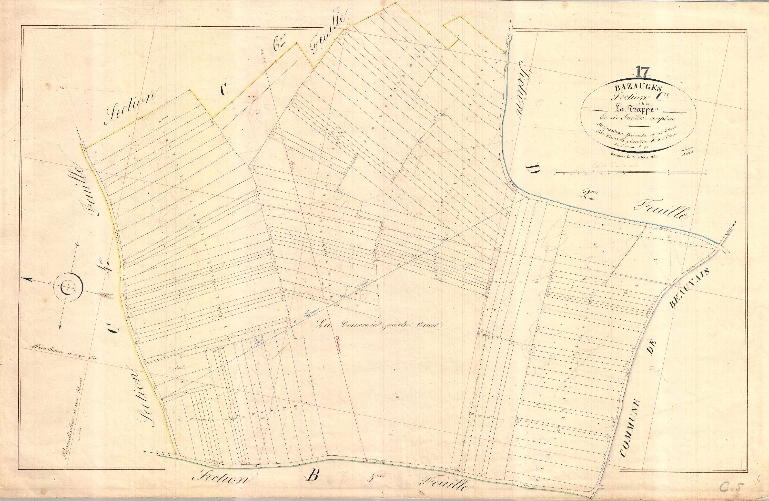 Bazauges - Section C5 dite de la Trappe.