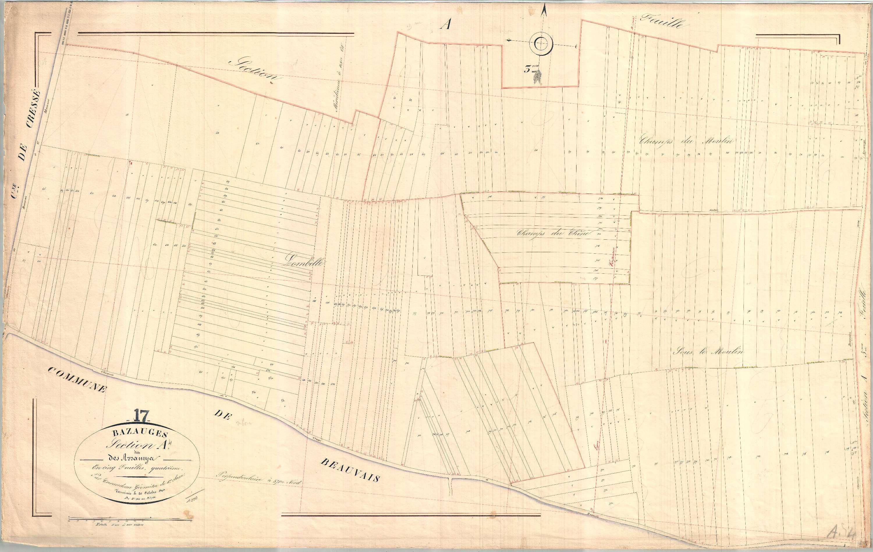 Bazauges - Section A4 dite des Arramya.