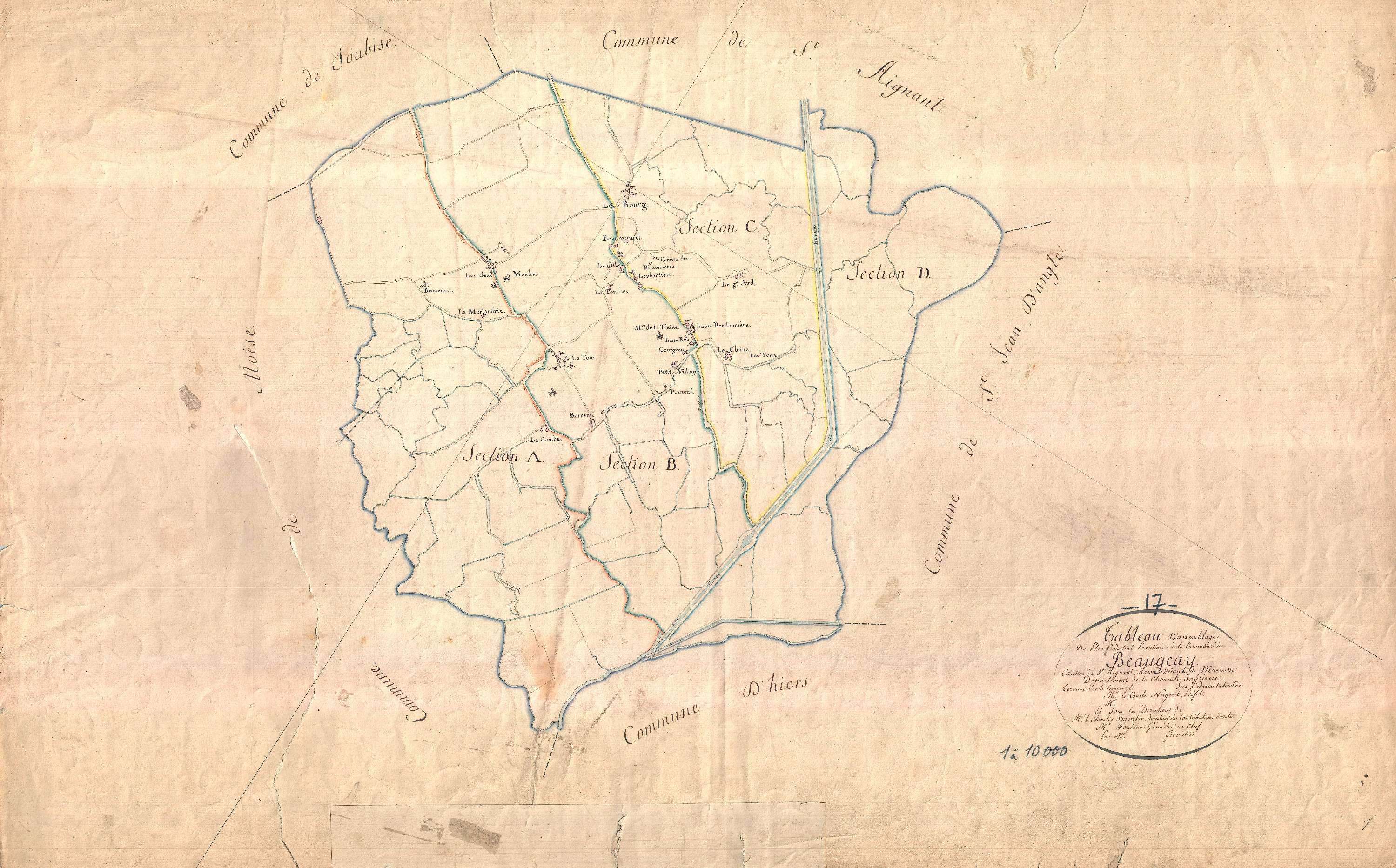 Beaugeay - Tableau d'assemblage.
