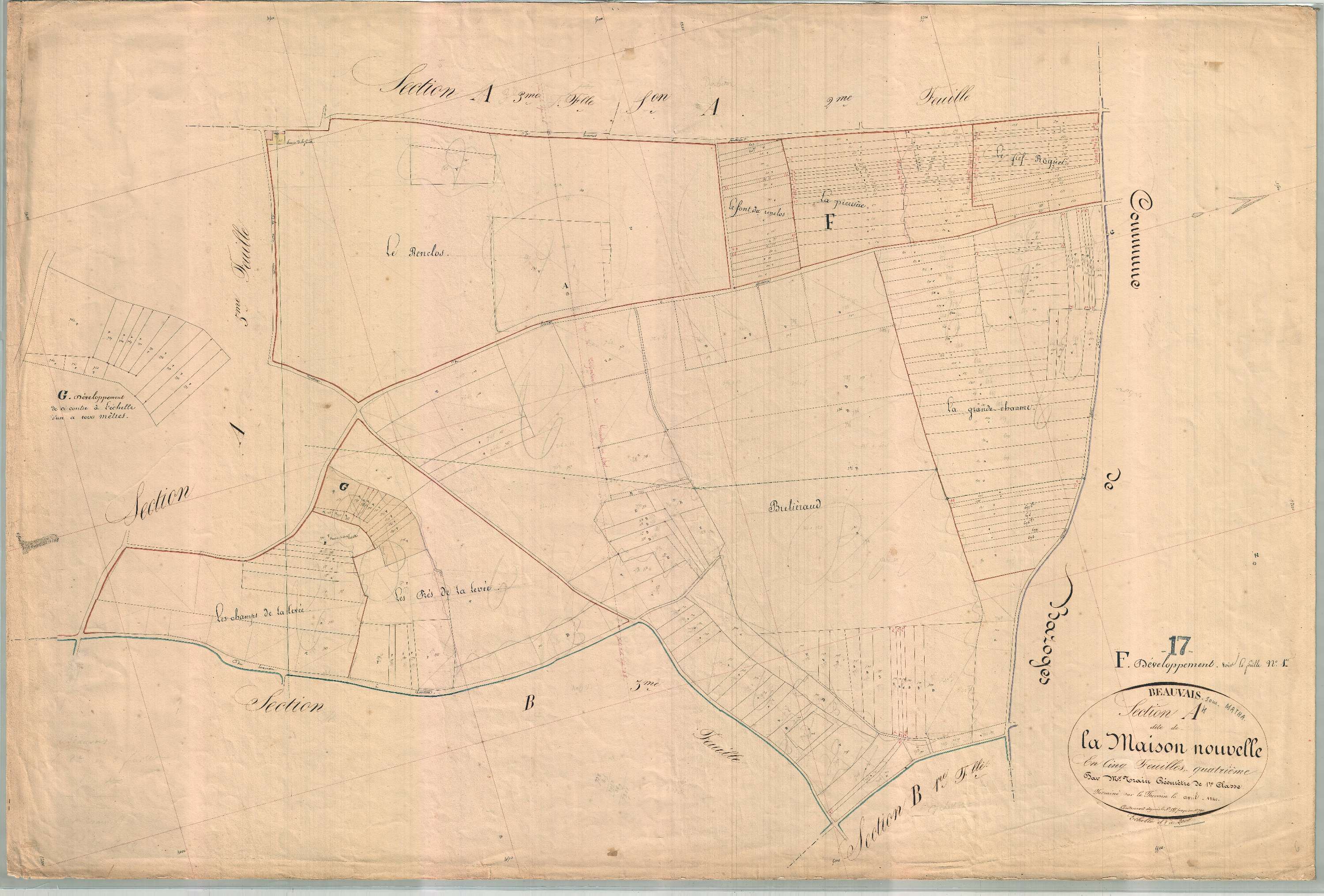 Beauvais-sur-Matha - Section A4 dite de la Maison Nouvelle.