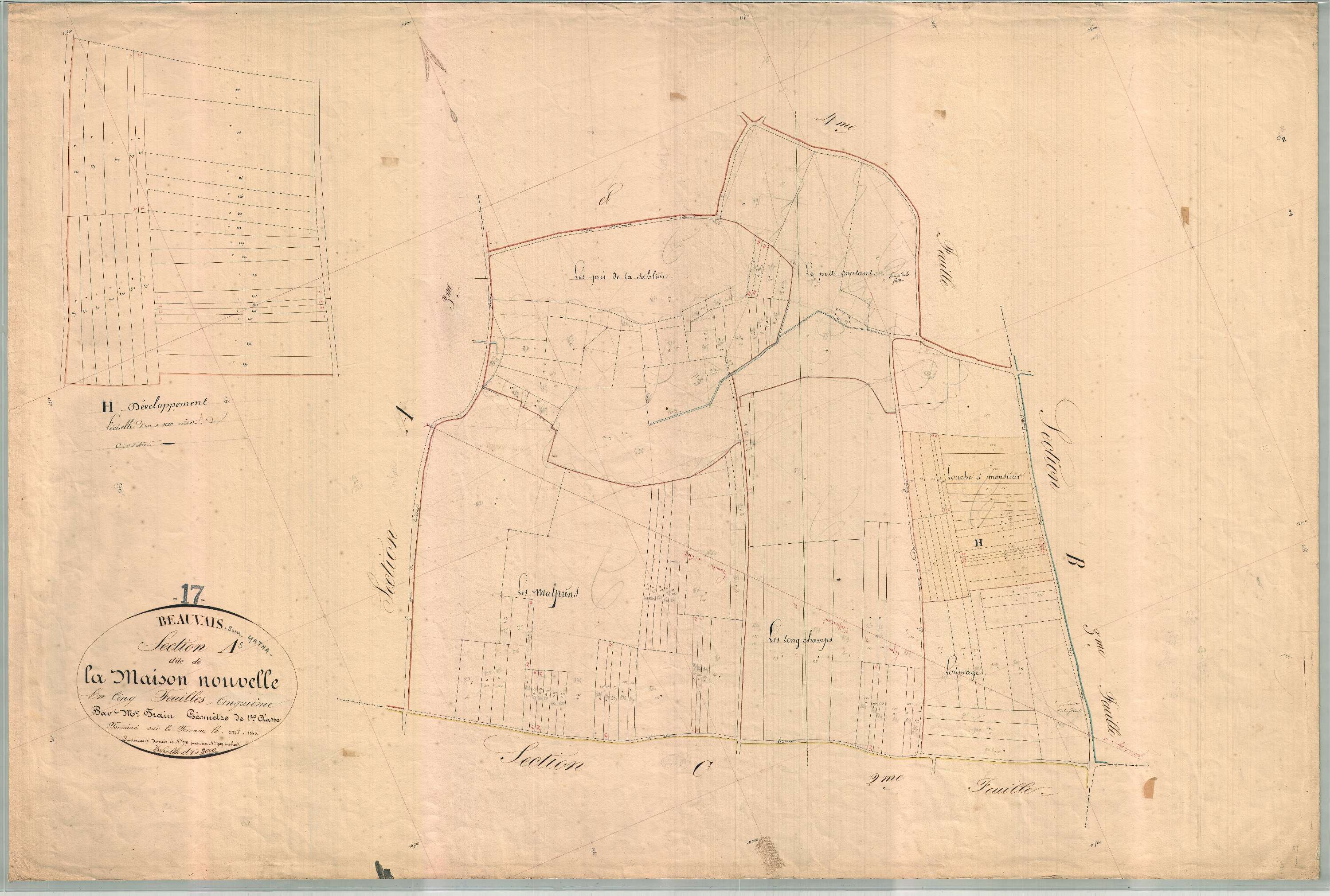 Beauvais-sur-Matha - Section A5 dite de la Maison Nouvelle.
