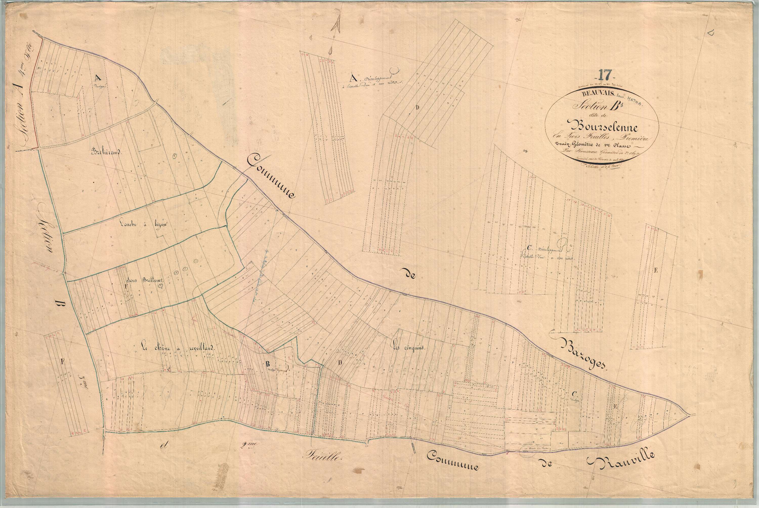 Beauvais-sur-Matha - Section B1 dite de la Bourselenne.