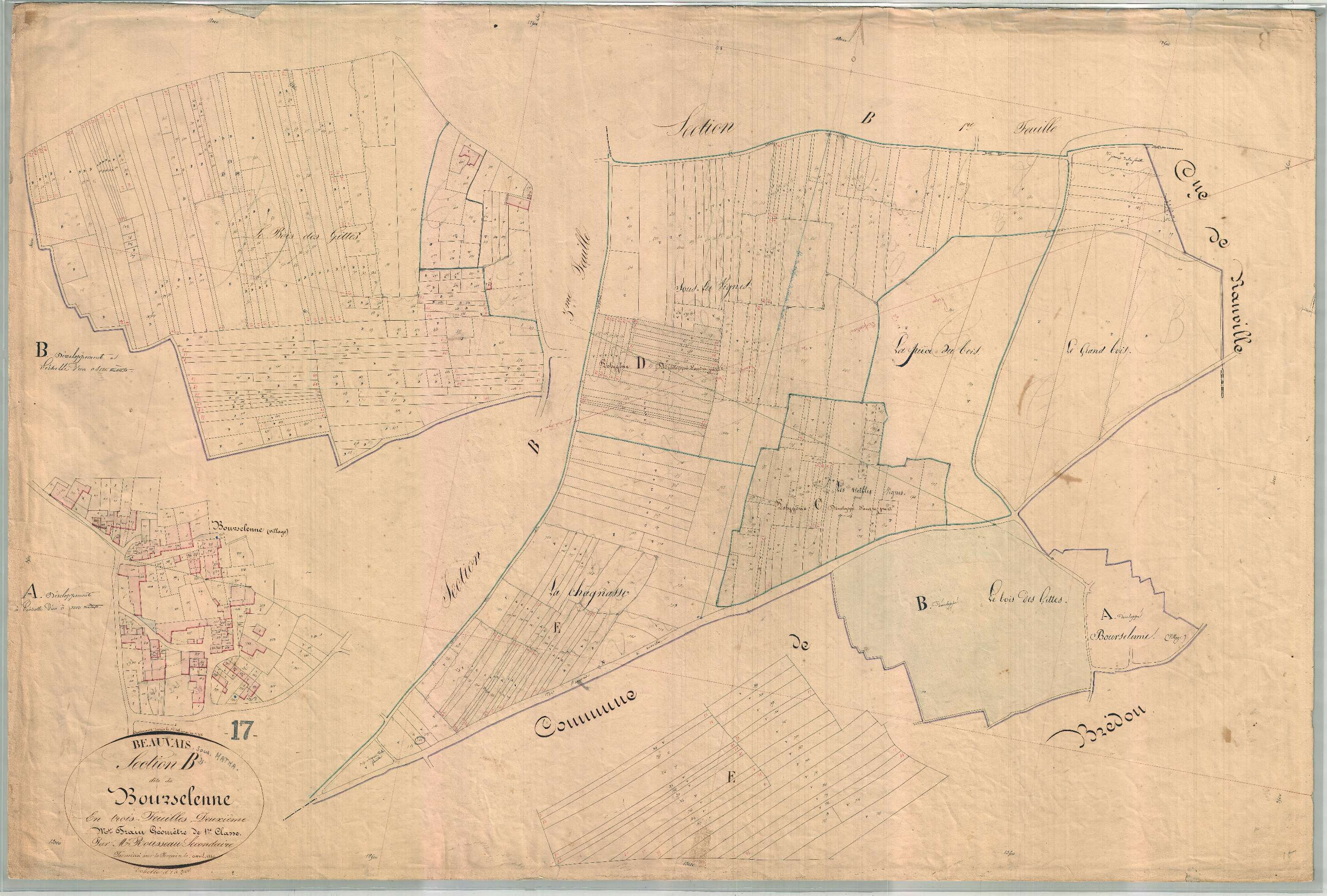 Beauvais-sur-Matha - Section B2 dite de la Bourselenne.