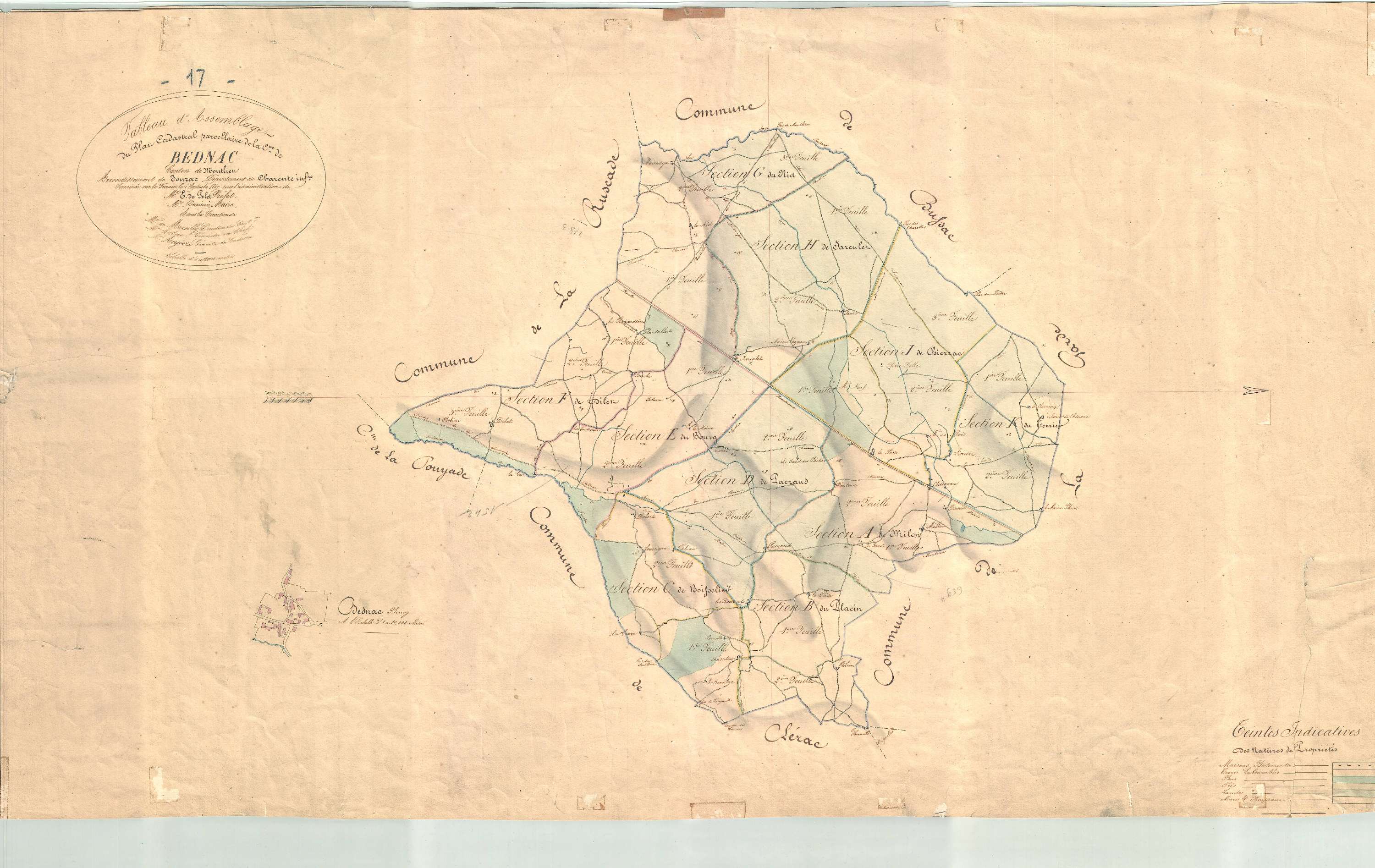 Bedenac - Tableau d'assemblage.