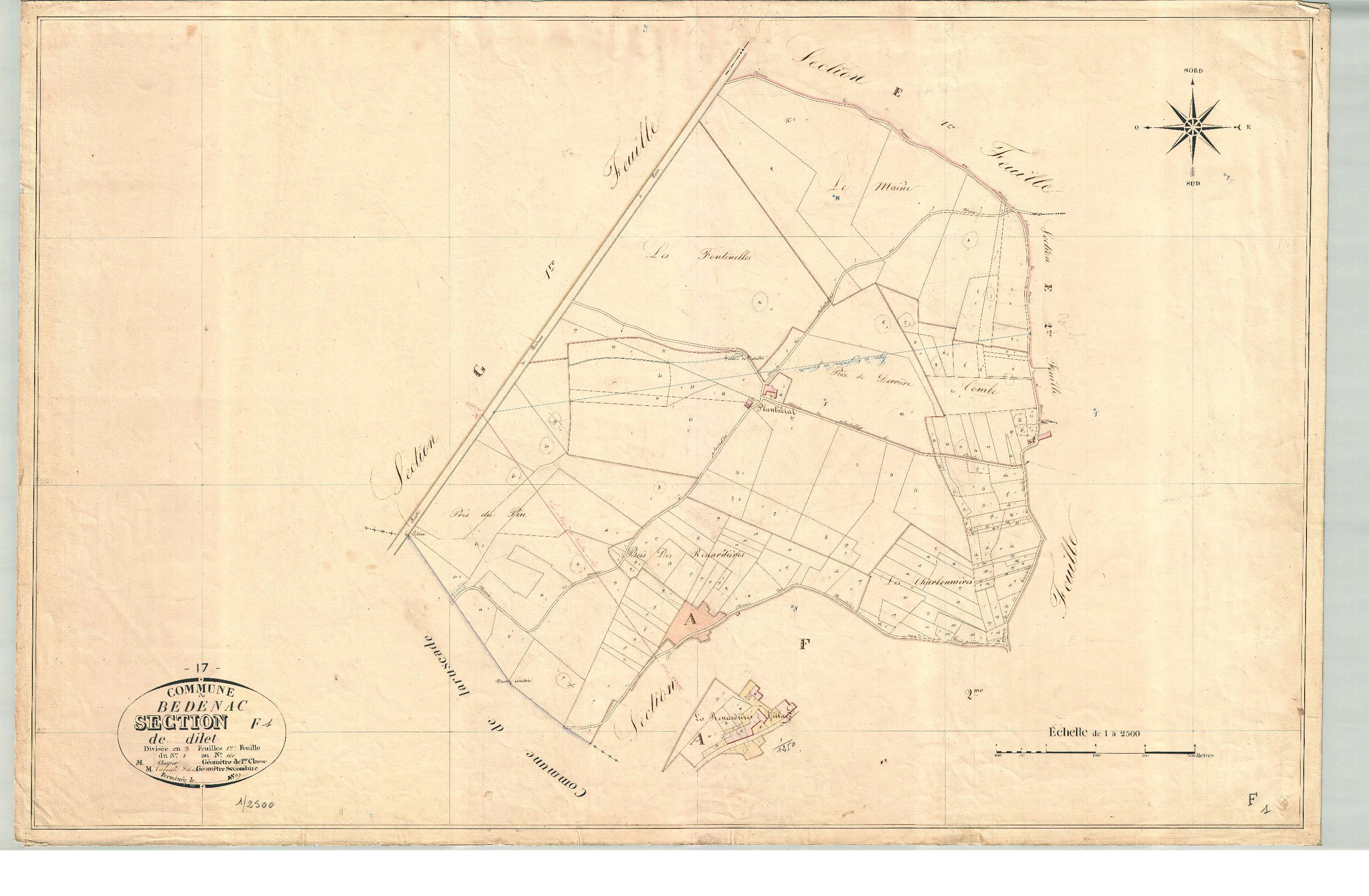 Bedenac - Section F1 dite de Dilet.