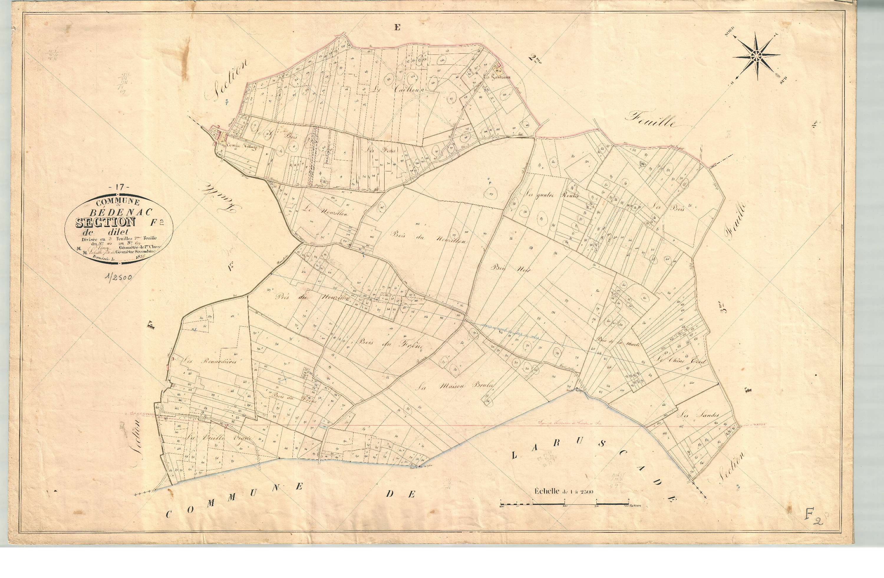 Bedenac - Section F2 dite de Dilet.