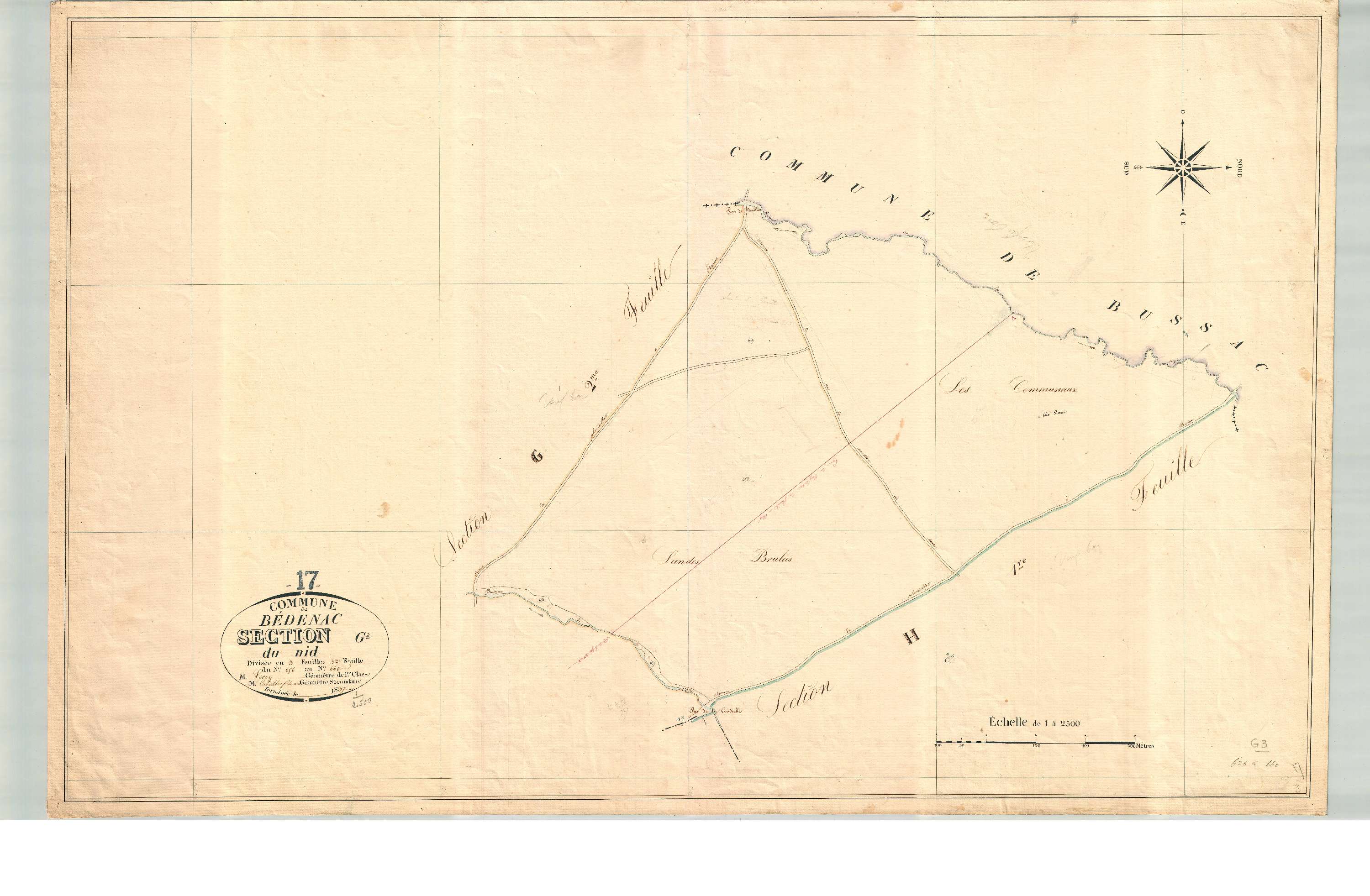 Bedenac - Section G3 dite du Nid.