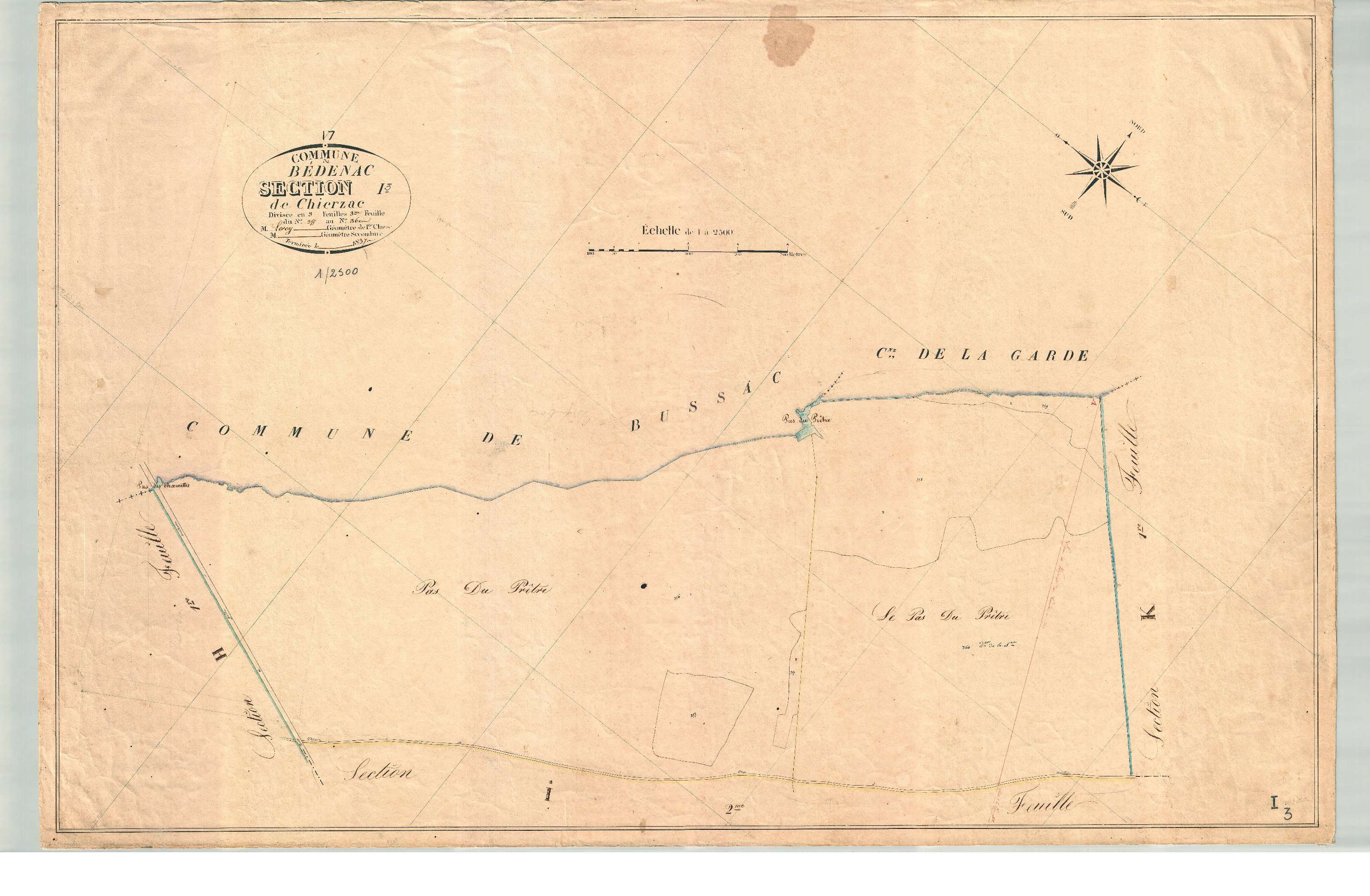 Bedenac - Section I3 dite de Chierzac.