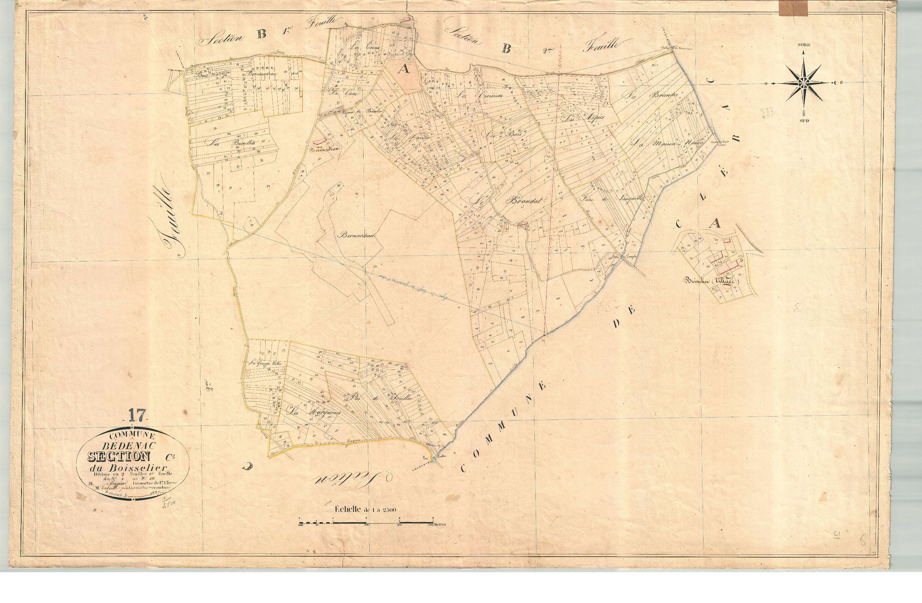 Bedenac - Section C1 dite de Boisselier.