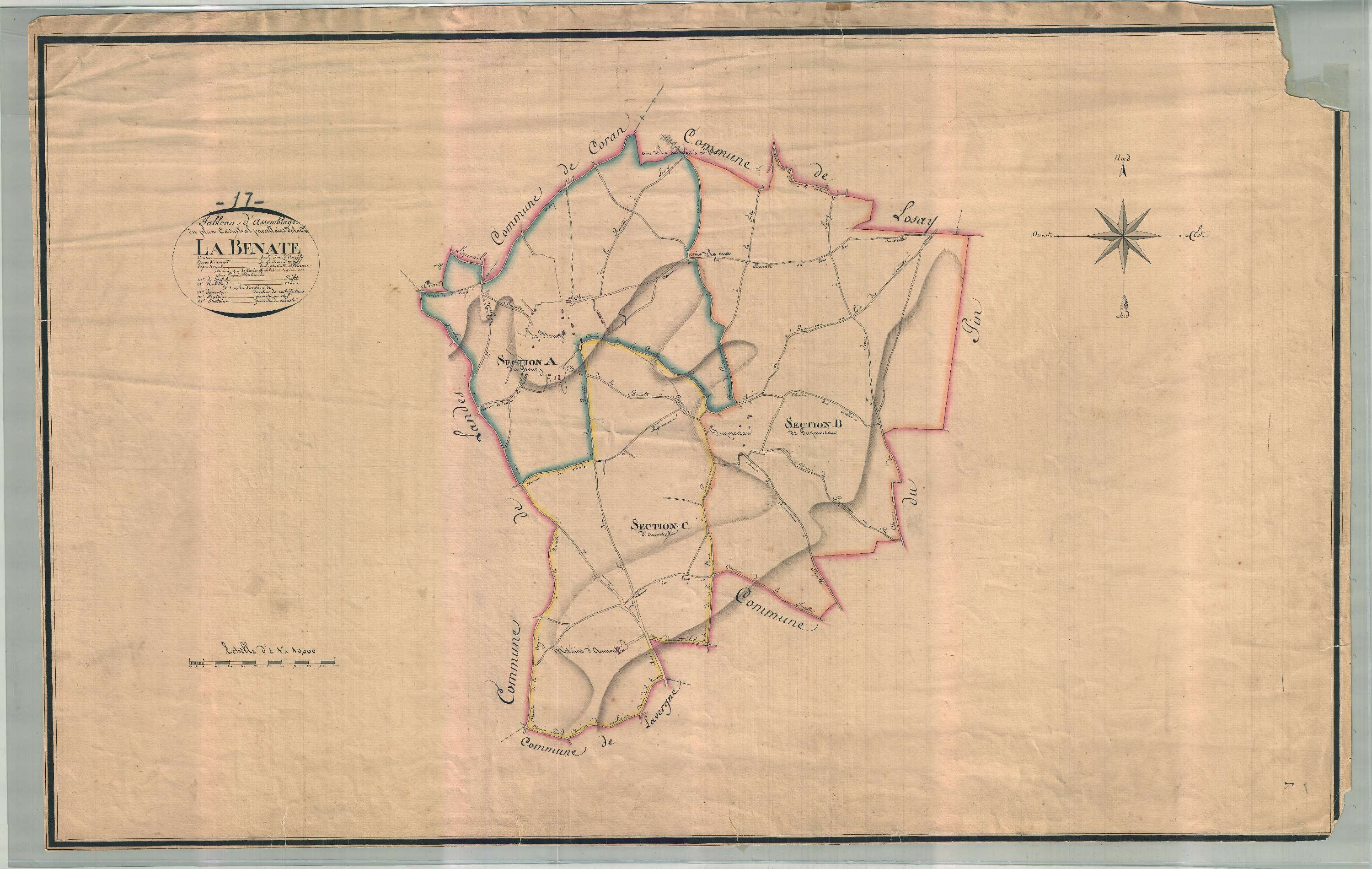La Benâte - Tableau d'assemblage.