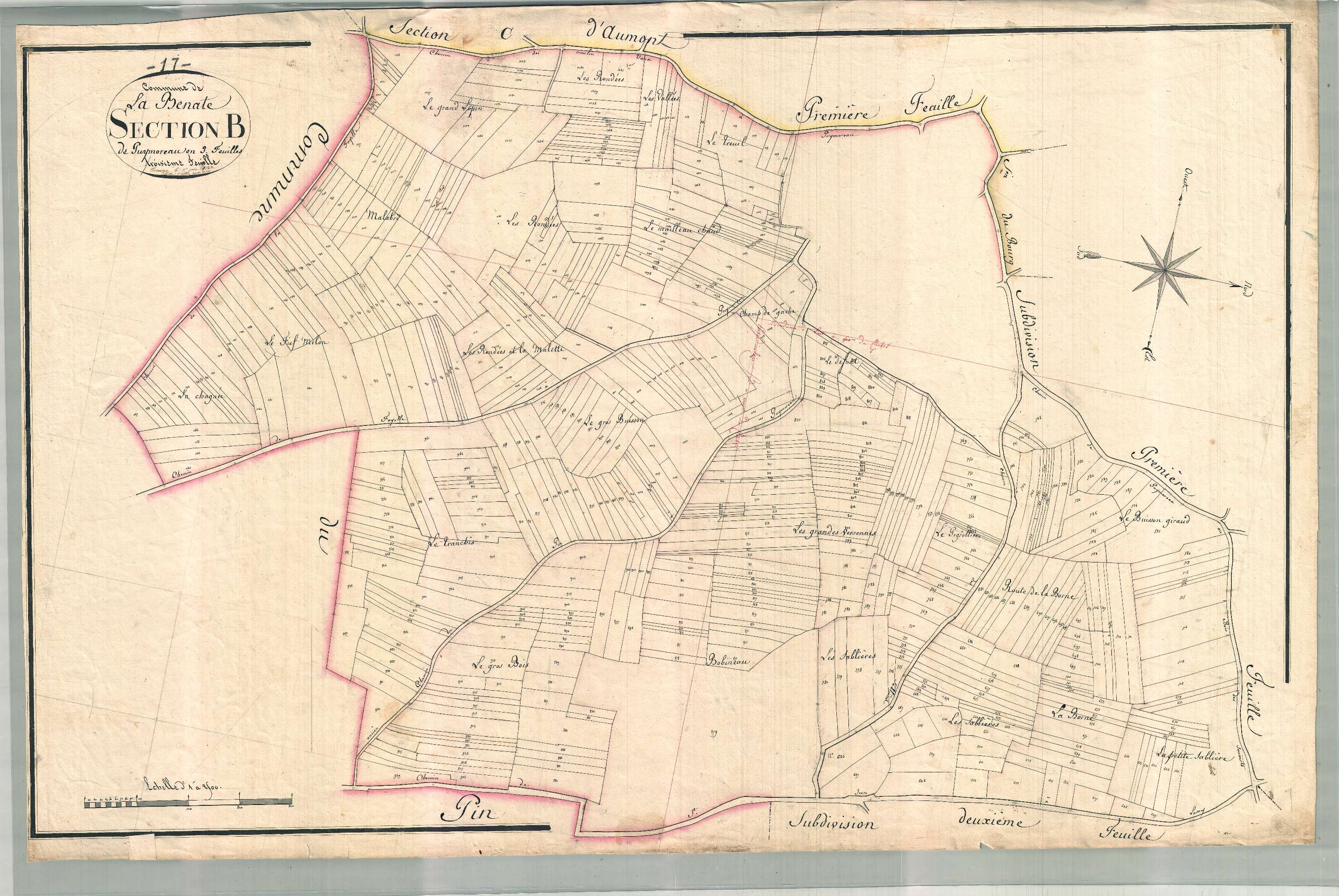 La Benâte - Section B3 dite de Puymoreau.