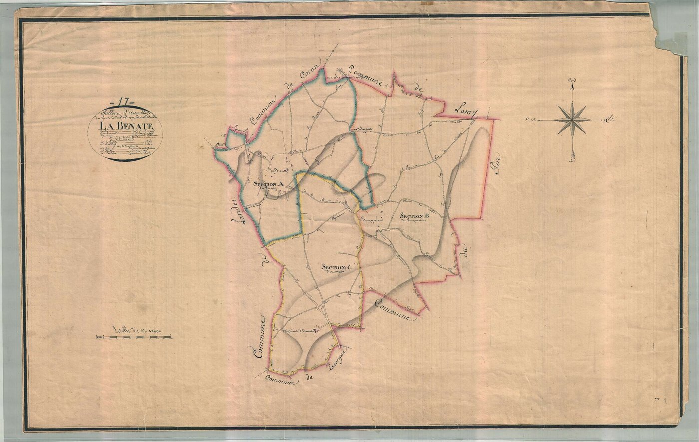 La Benâte - Tableau d'assemblage.