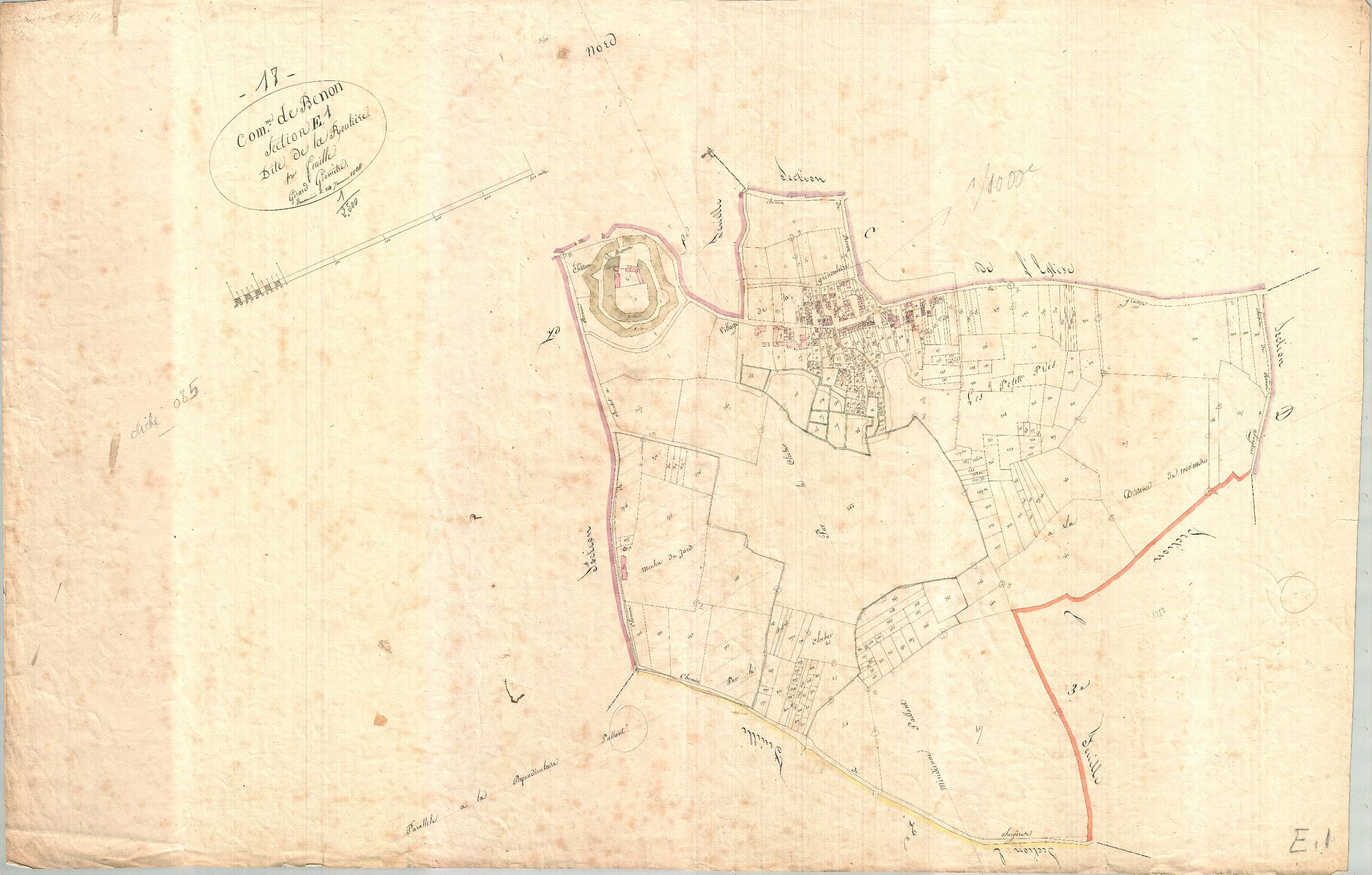 Benon - Section E1 dite de la Roullière.