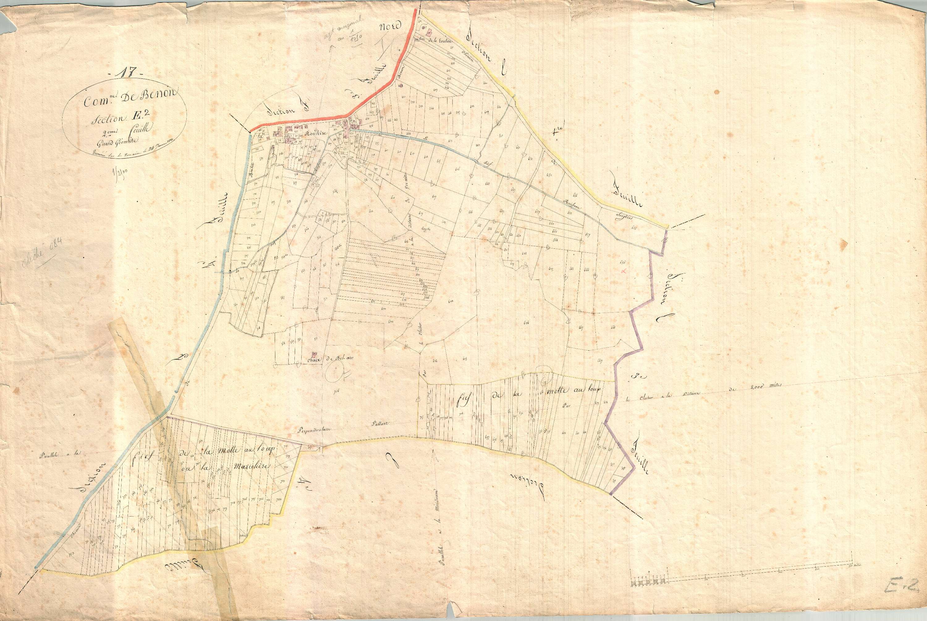Benon - Section E2 dite de la Roullière.