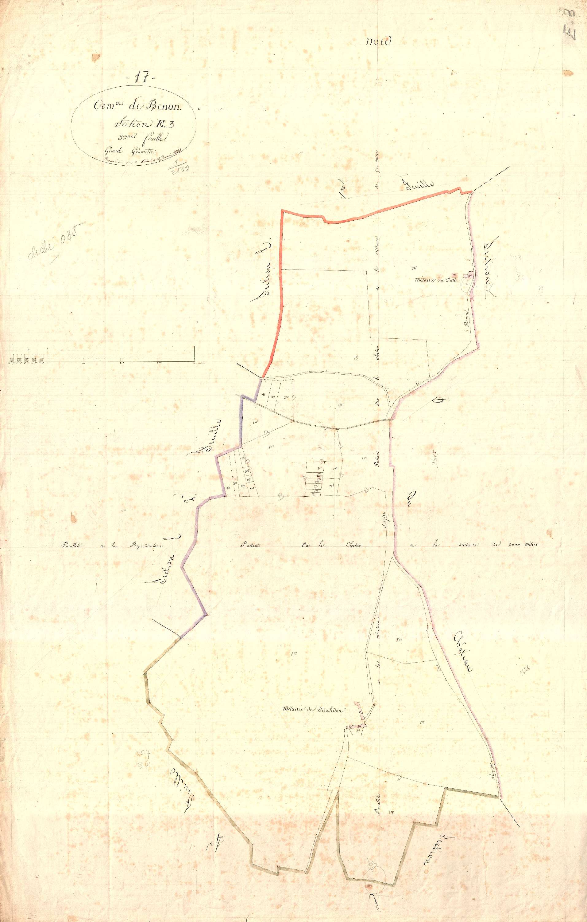 Benon - Section E3 dite de la Roullière.