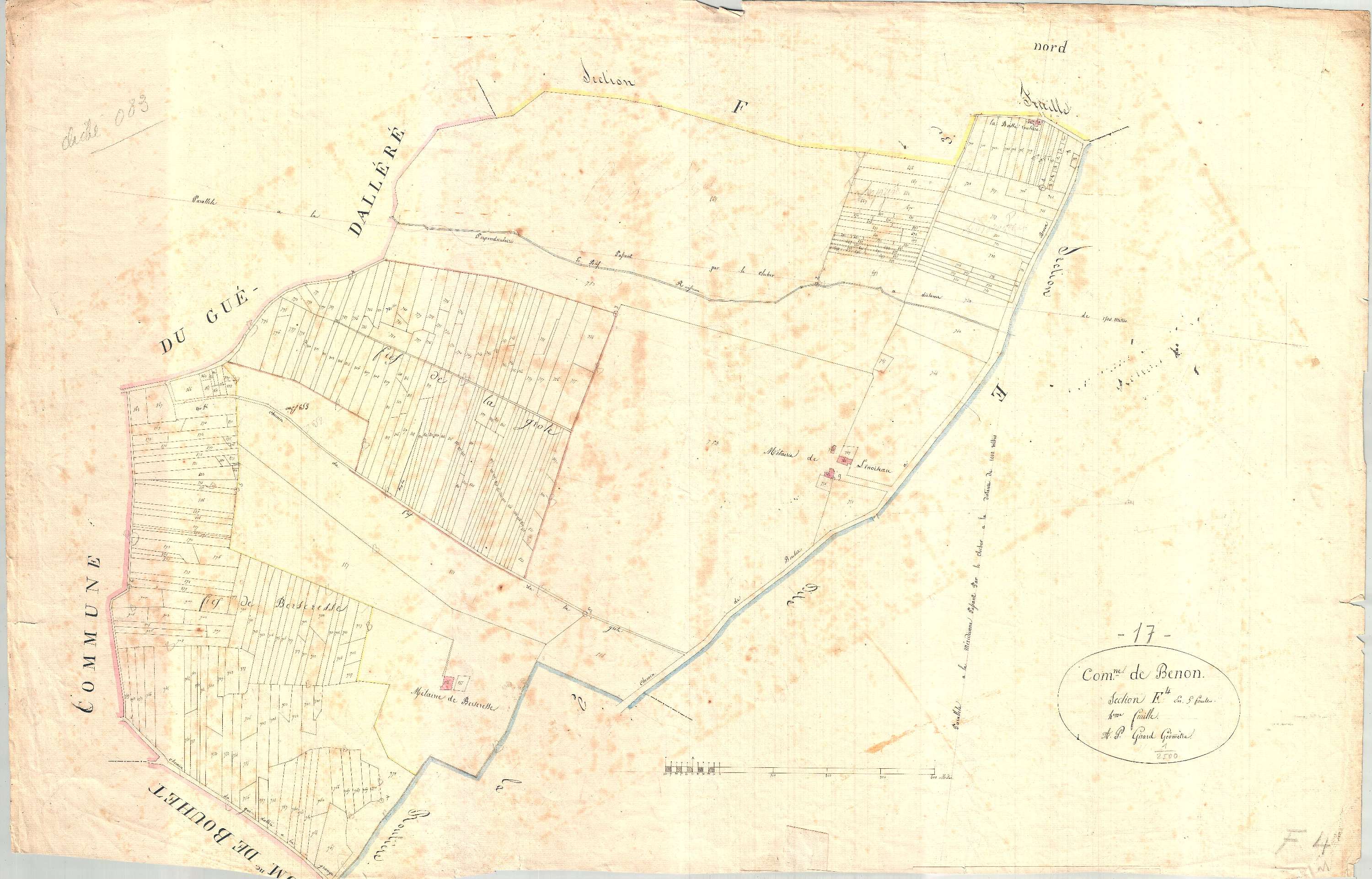 Benon - Section F4 dite de l'Abbaye.