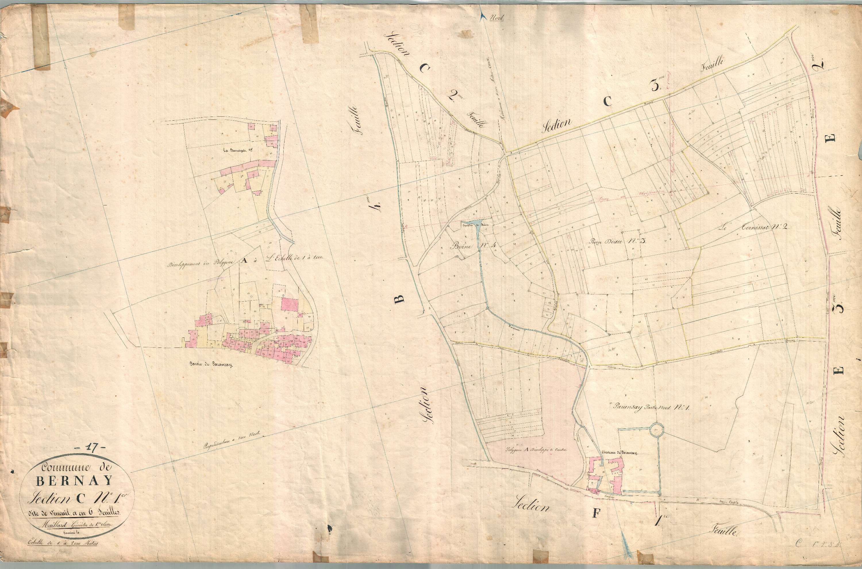 Bernay-Saint-Martin - Section C1 dite de Vineuil.
