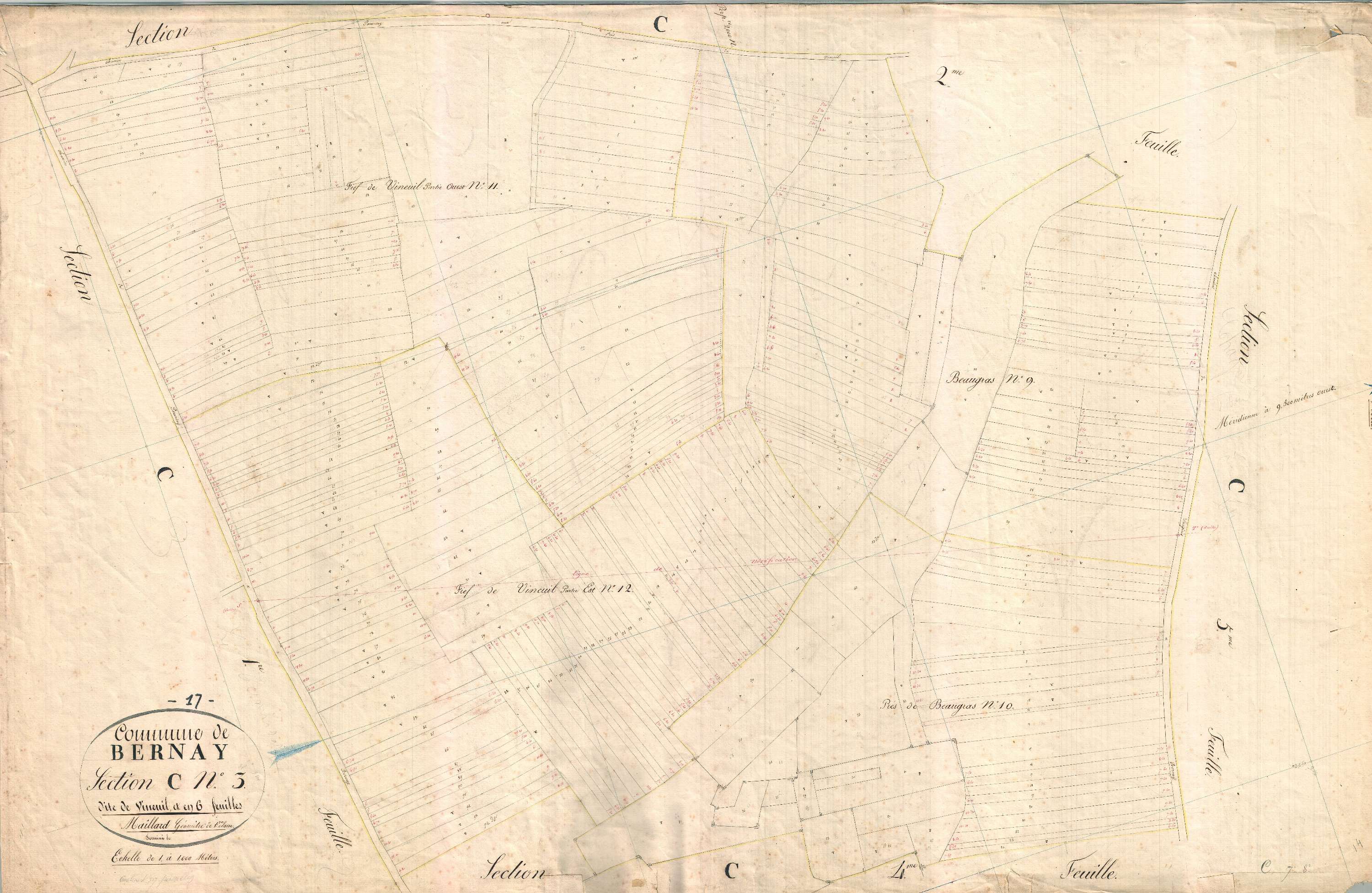 Bernay-Saint-Martin - Section C3 dite de Vineuil.