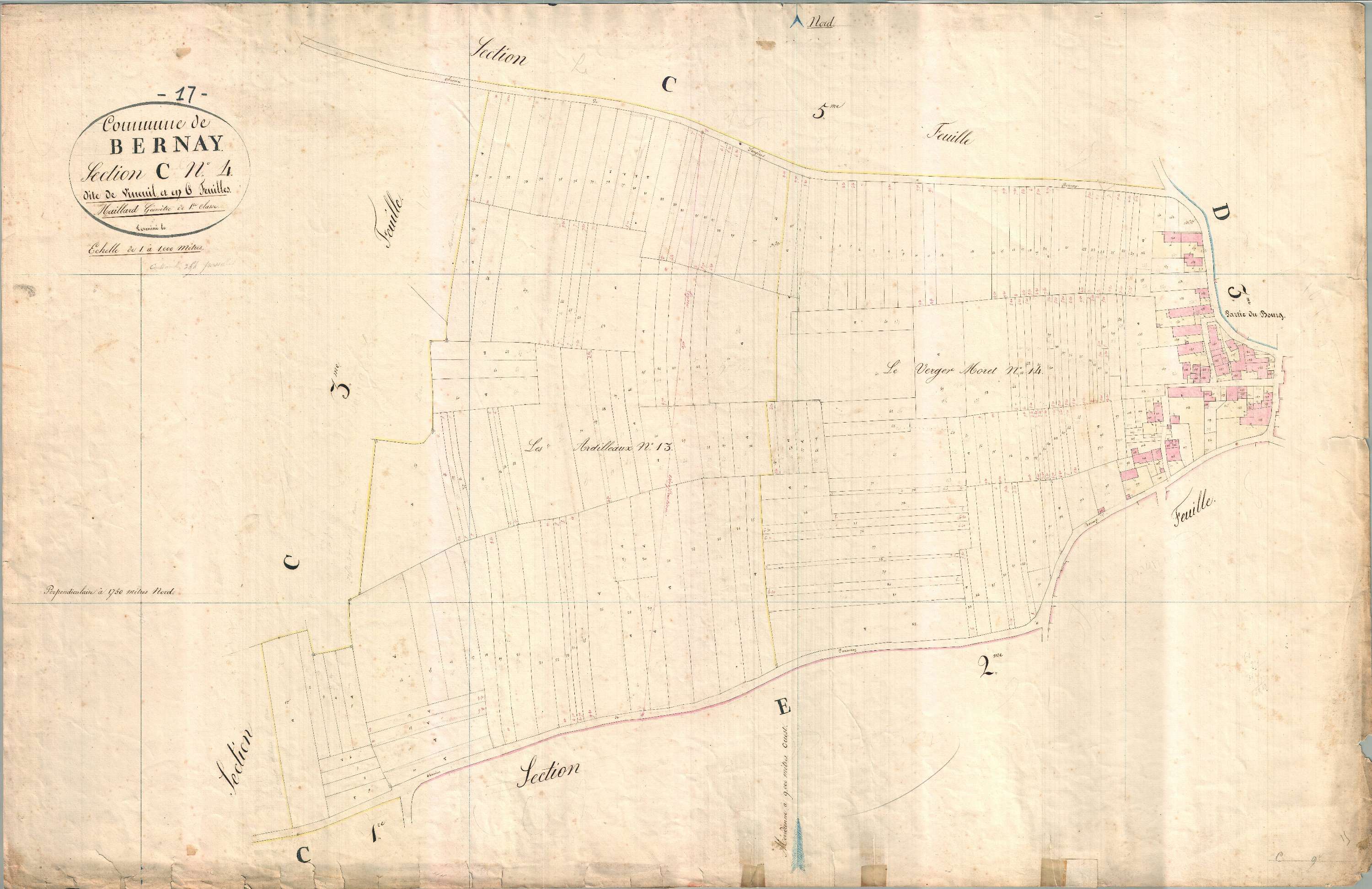 Bernay-Saint-Martin - Section C4 dite de Vineuil.